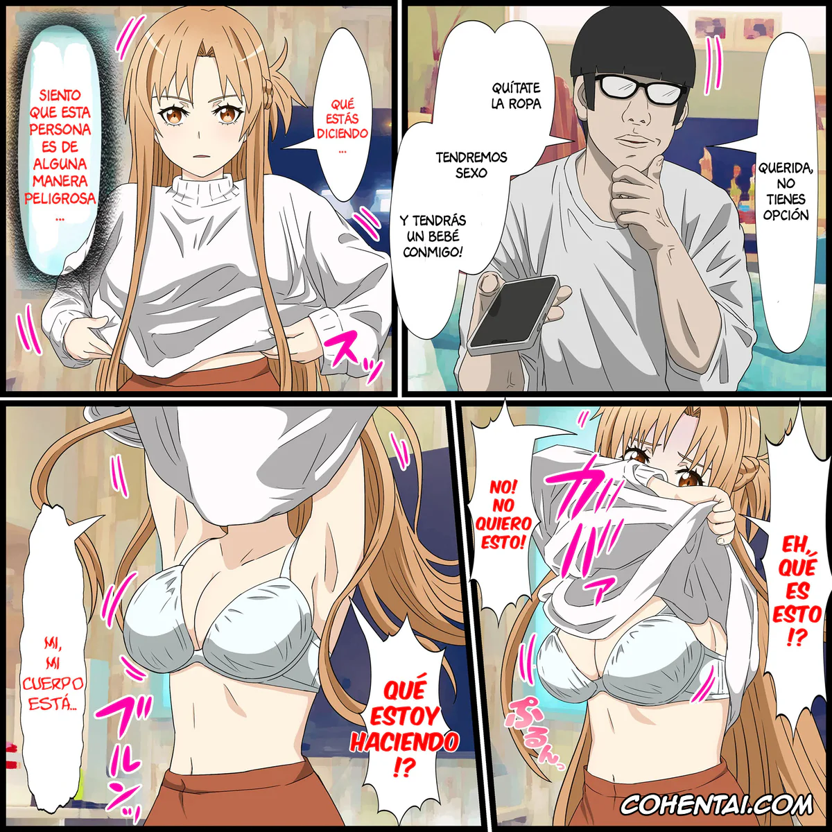 Sword Art Online porno, Asuna Yuuki porno, Anime Chara to Sex Dekiru Appli 14, Asuna Hen (Sword Art Online), pagina 5