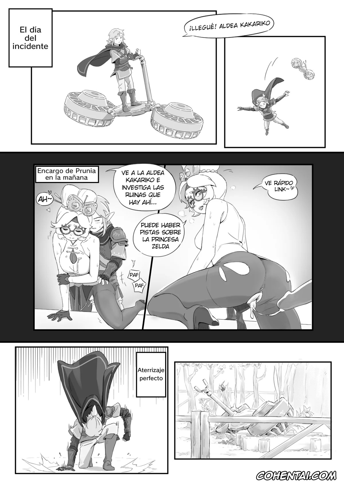 The Legend Of Zelda hentai, Link hentai, Paya hentai, Princess Zelda hentai, Riju hentai, La leyenda del deseo en Hyrule (The Legend of Zelda), pagina 3