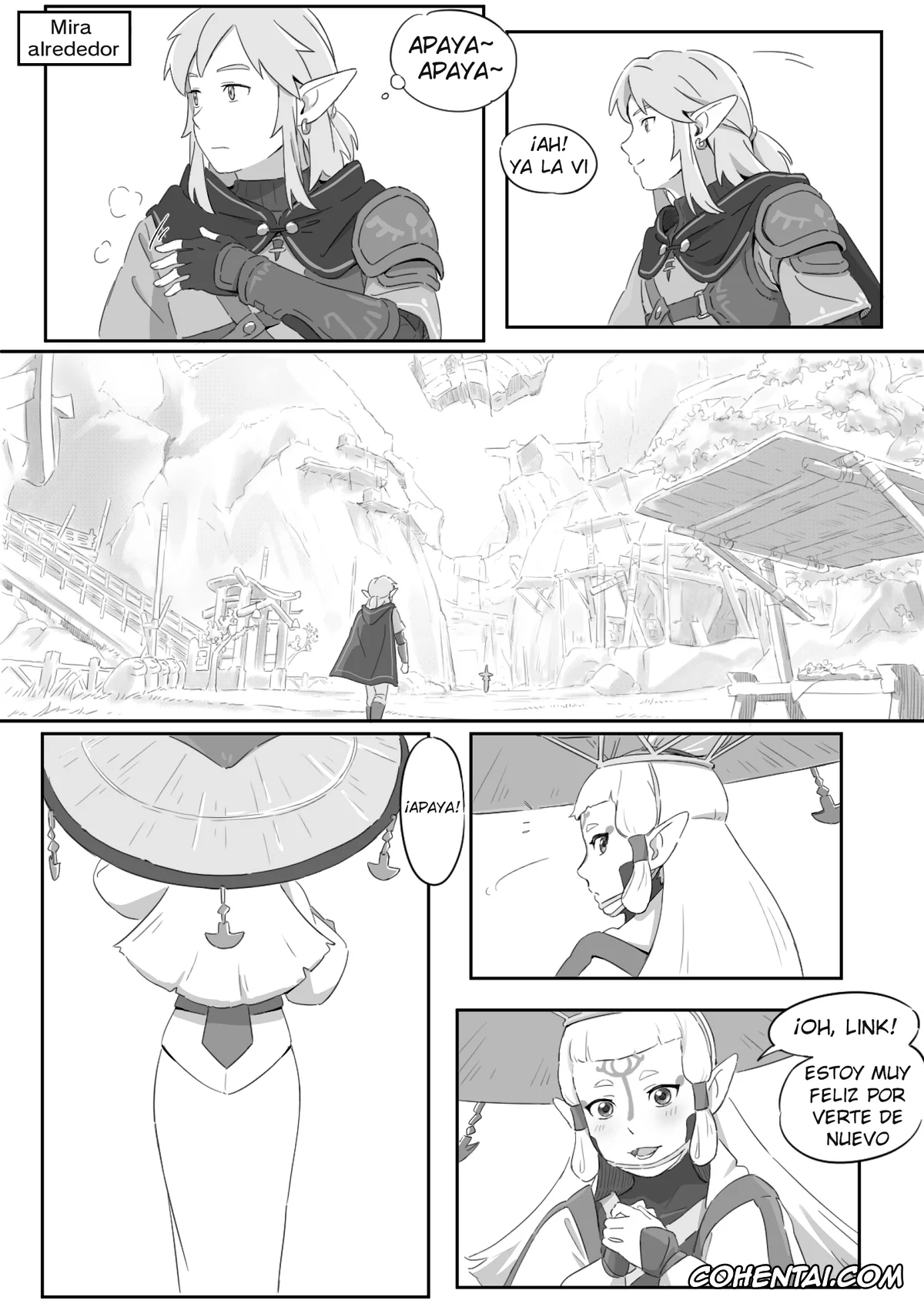 The Legend Of Zelda xxx, Link xxx, Paya xxx, Princess Zelda xxx, Riju xxx, La leyenda del deseo en Hyrule (The Legend of Zelda), pagina 4
