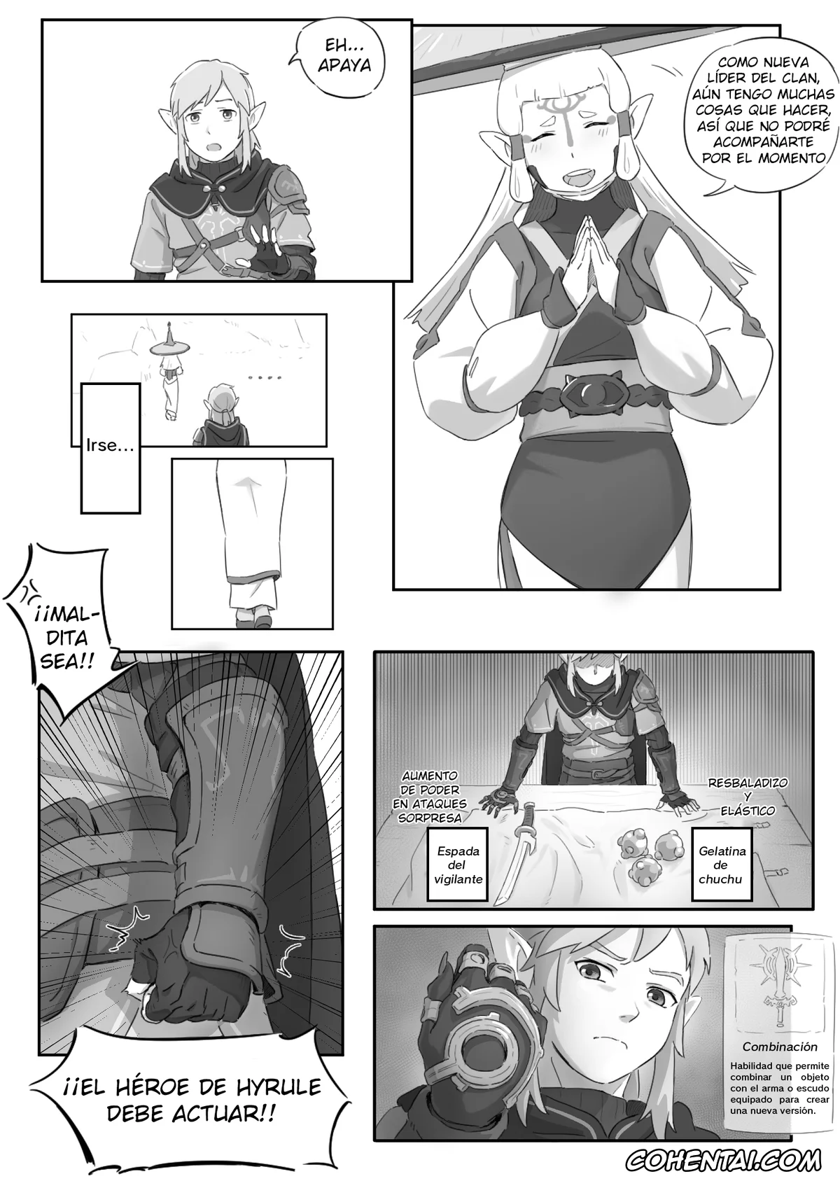 The Legend Of Zelda hentai, Link hentai, Paya hentai, Princess Zelda hentai, Riju hentai, La leyenda del deseo en Hyrule (The Legend of Zelda), pagina 6