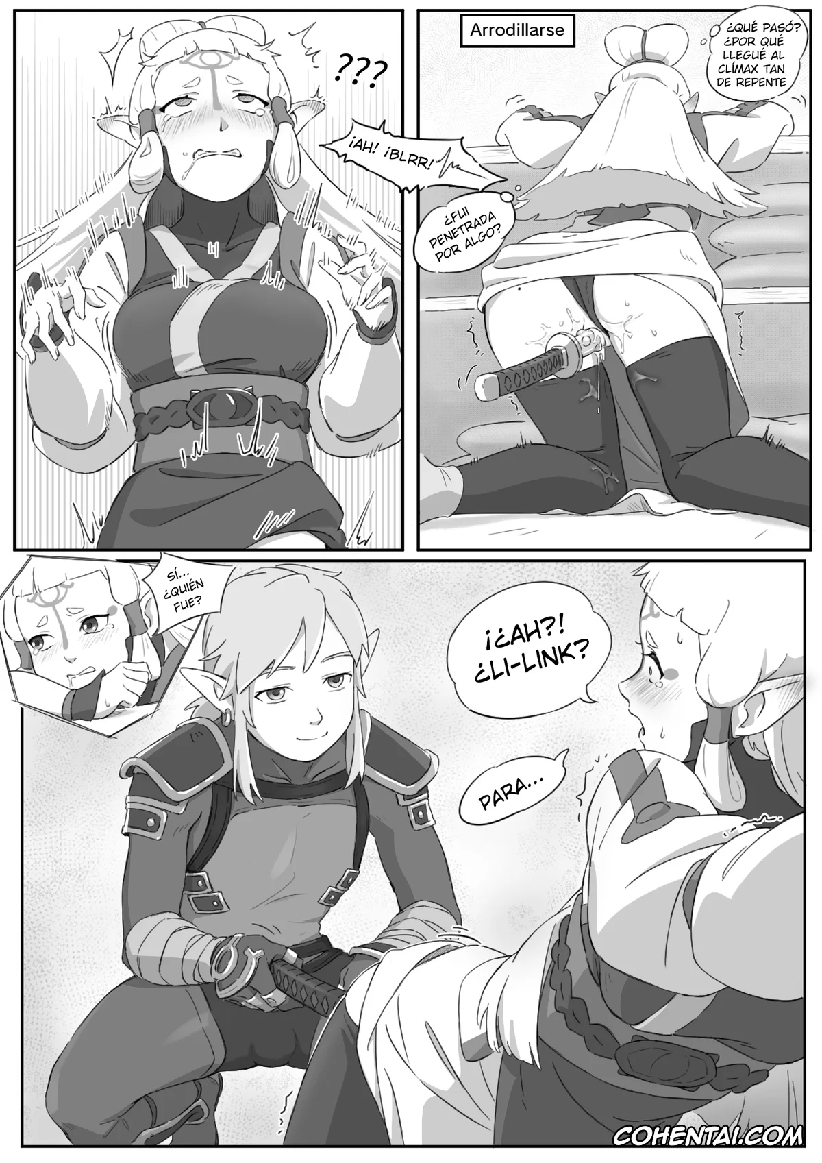The Legend Of Zelda hentai, Link hentai, Paya hentai, Princess Zelda hentai, Riju hentai, La leyenda del deseo en Hyrule (The Legend of Zelda), pagina 9