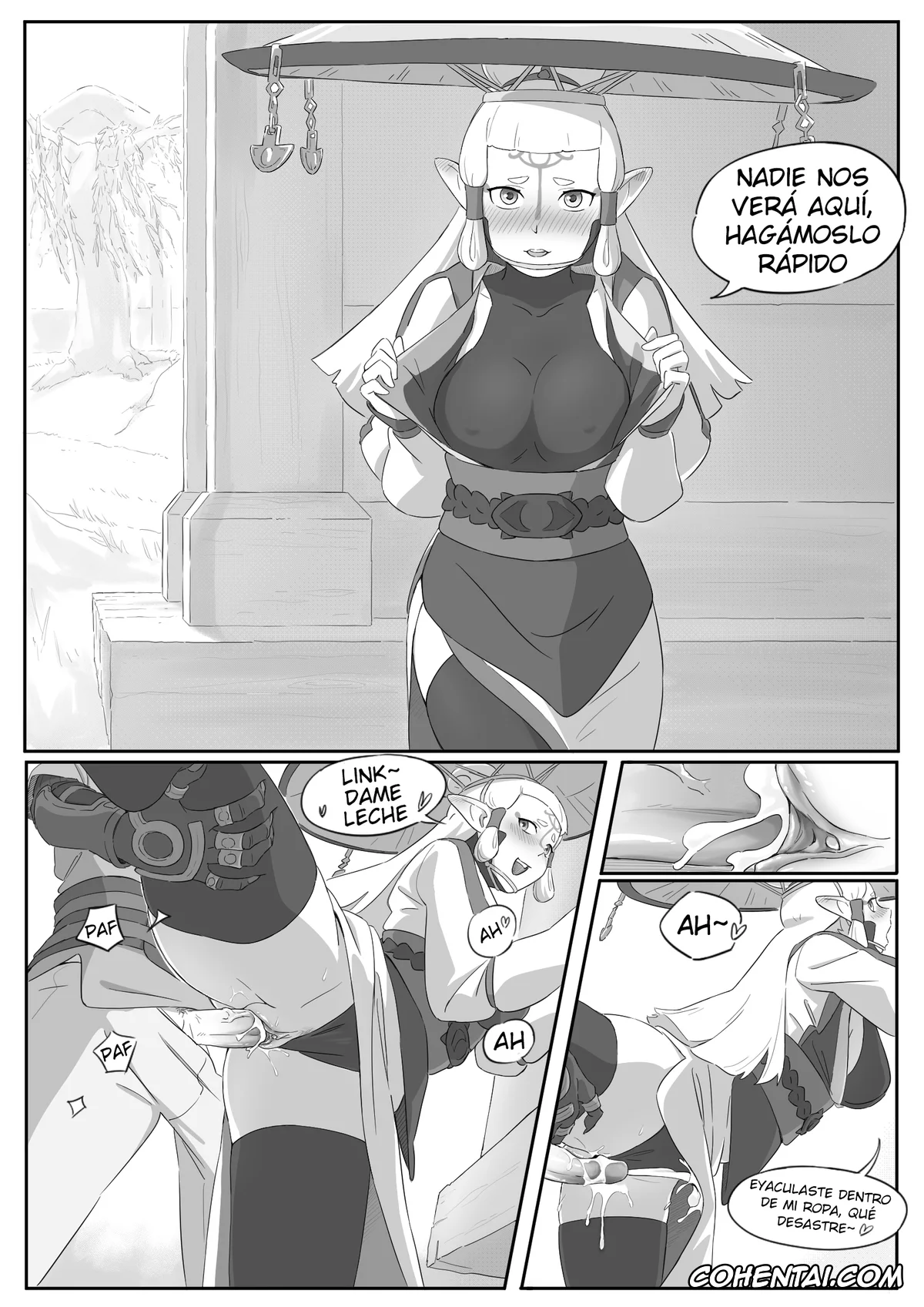 The Legend Of Zelda hentai, Link hentai, Paya hentai, Princess Zelda hentai, Riju hentai, La leyenda del deseo en Hyrule (The Legend of Zelda), pagina 24