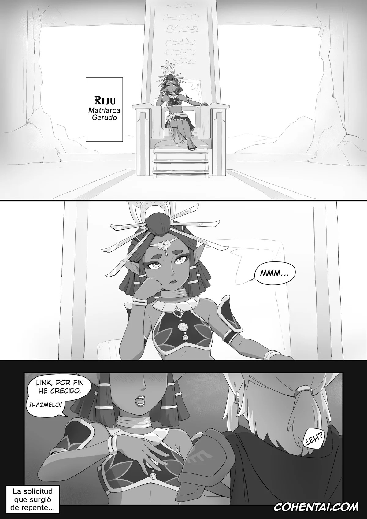 The Legend Of Zelda xxx, Link xxx, Paya xxx, Princess Zelda xxx, Riju xxx, La leyenda del deseo en Hyrule (The Legend of Zelda), pagina 34