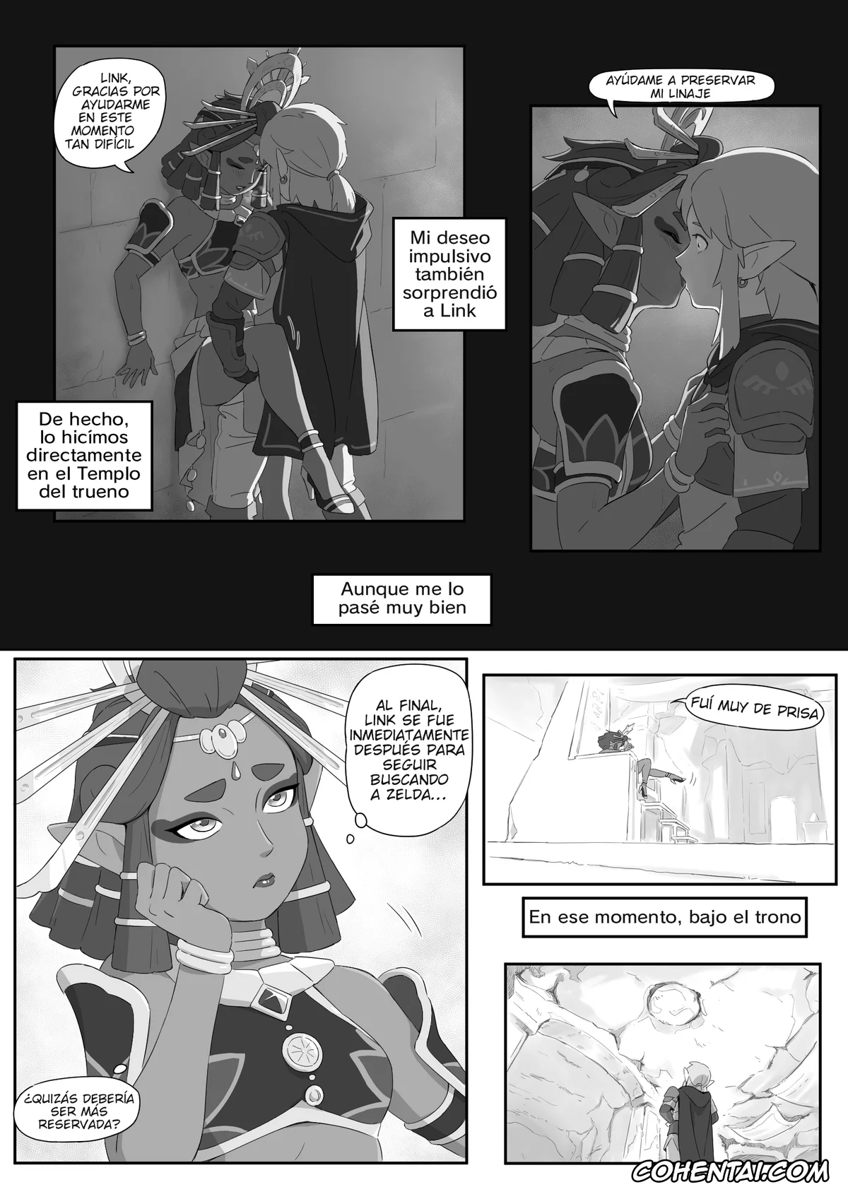 The Legend Of Zelda porno, Link porno, Paya porno, Princess Zelda porno, Riju porno, La leyenda del deseo en Hyrule (The Legend of Zelda), pagina 35