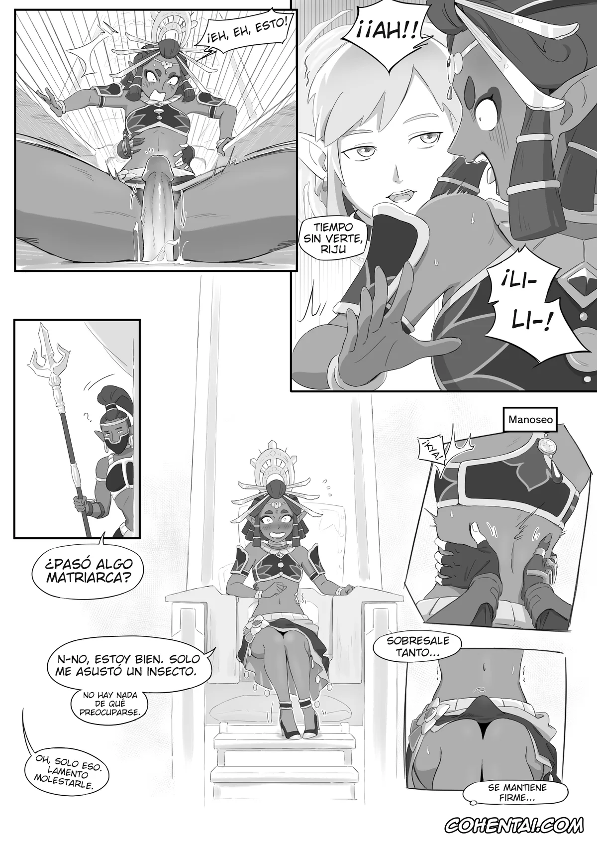 The Legend Of Zelda xxx, Link xxx, Paya xxx, Princess Zelda xxx, Riju xxx, La leyenda del deseo en Hyrule (The Legend of Zelda), pagina 37