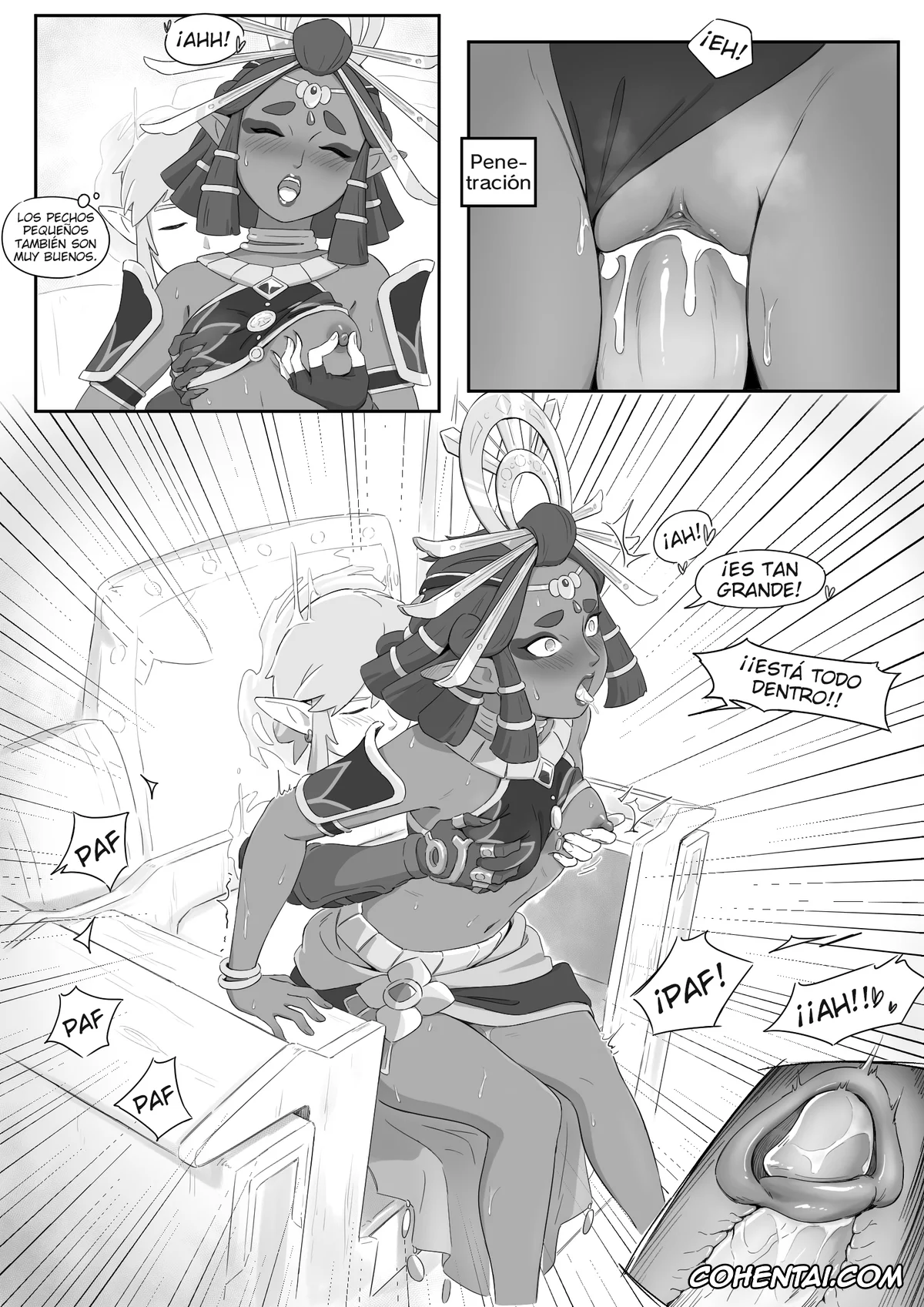 The Legend Of Zelda hentai, Link hentai, Paya hentai, Princess Zelda hentai, Riju hentai, La leyenda del deseo en Hyrule (The Legend of Zelda), pagina 39