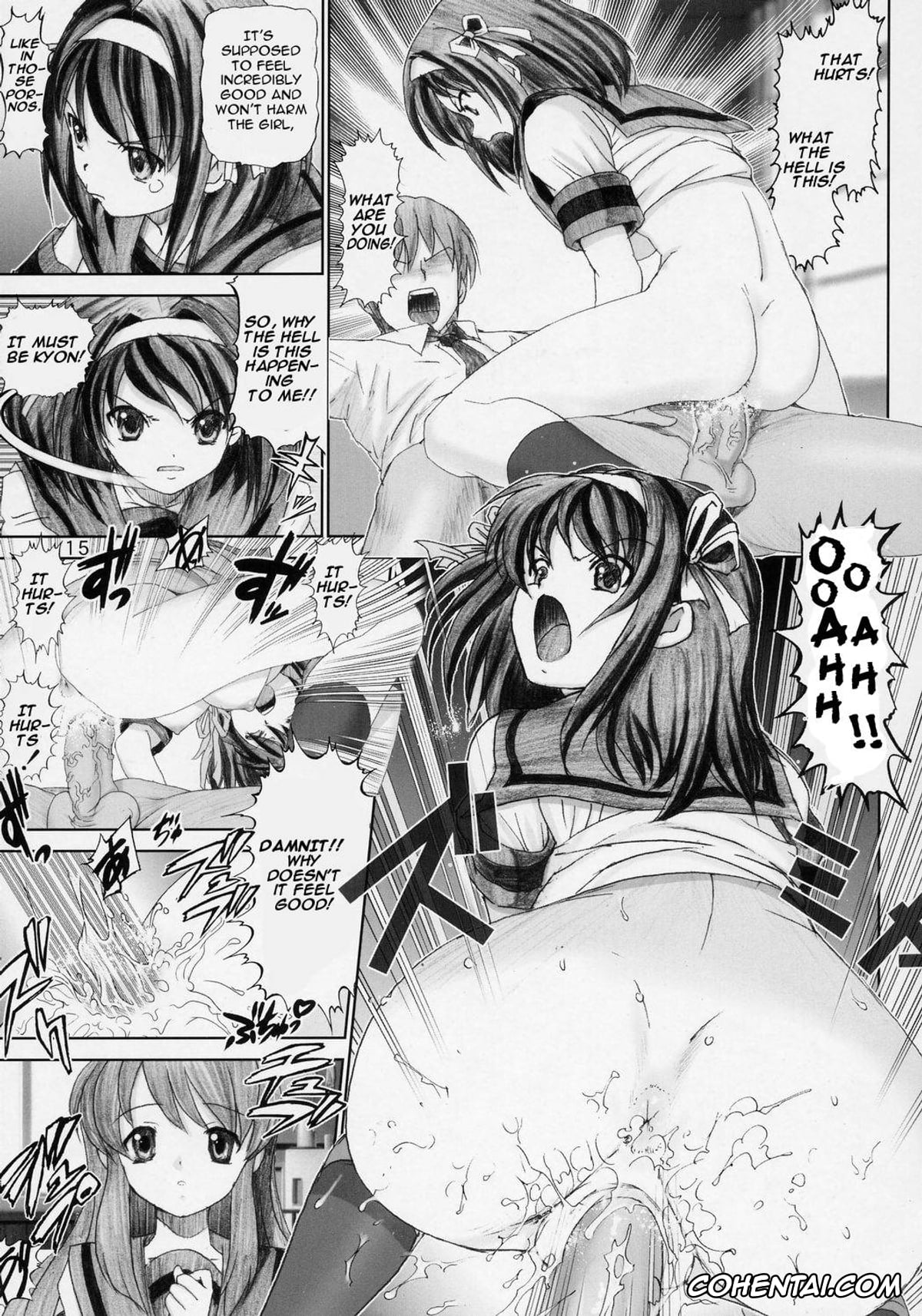 The Melancholy Of Haruhi Suzumiya | Suzumiya Haruhi No Yuuutsu porno, Haruhi Suzumiya porno, Kyon porno, Mikuru Asahina porno, Yuki Nagato porno, Migurui 2: Suzumiya Ha**hi no Soushitsu (Suzumiya Haruhi no Yuuutsu), pagina 14