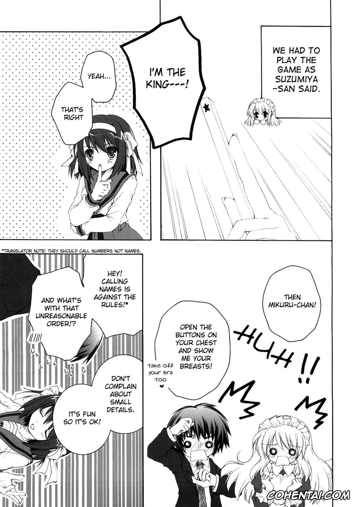 The Melancholy Of Haruhi Suzumiya | Suzumiya Haruhi No Yuuutsu xxx, Haruhi Suzumiya xxx, Kyon xxx, Mikuru Asahina xxx, Mikurukuru (Suzumiya Haruhi no Yuuutsu), pagina 4
