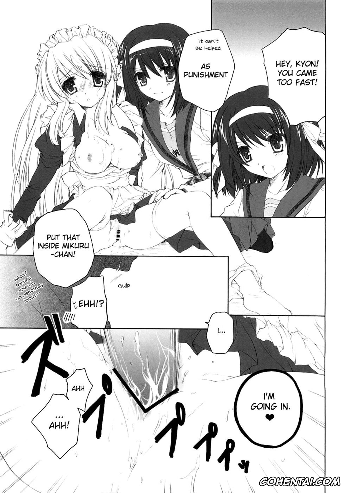 The Melancholy Of Haruhi Suzumiya | Suzumiya Haruhi No Yuuutsu porno, Haruhi Suzumiya porno, Kyon porno, Mikuru Asahina porno, Mikurukuru (Suzumiya Haruhi no Yuuutsu), pagina 8
