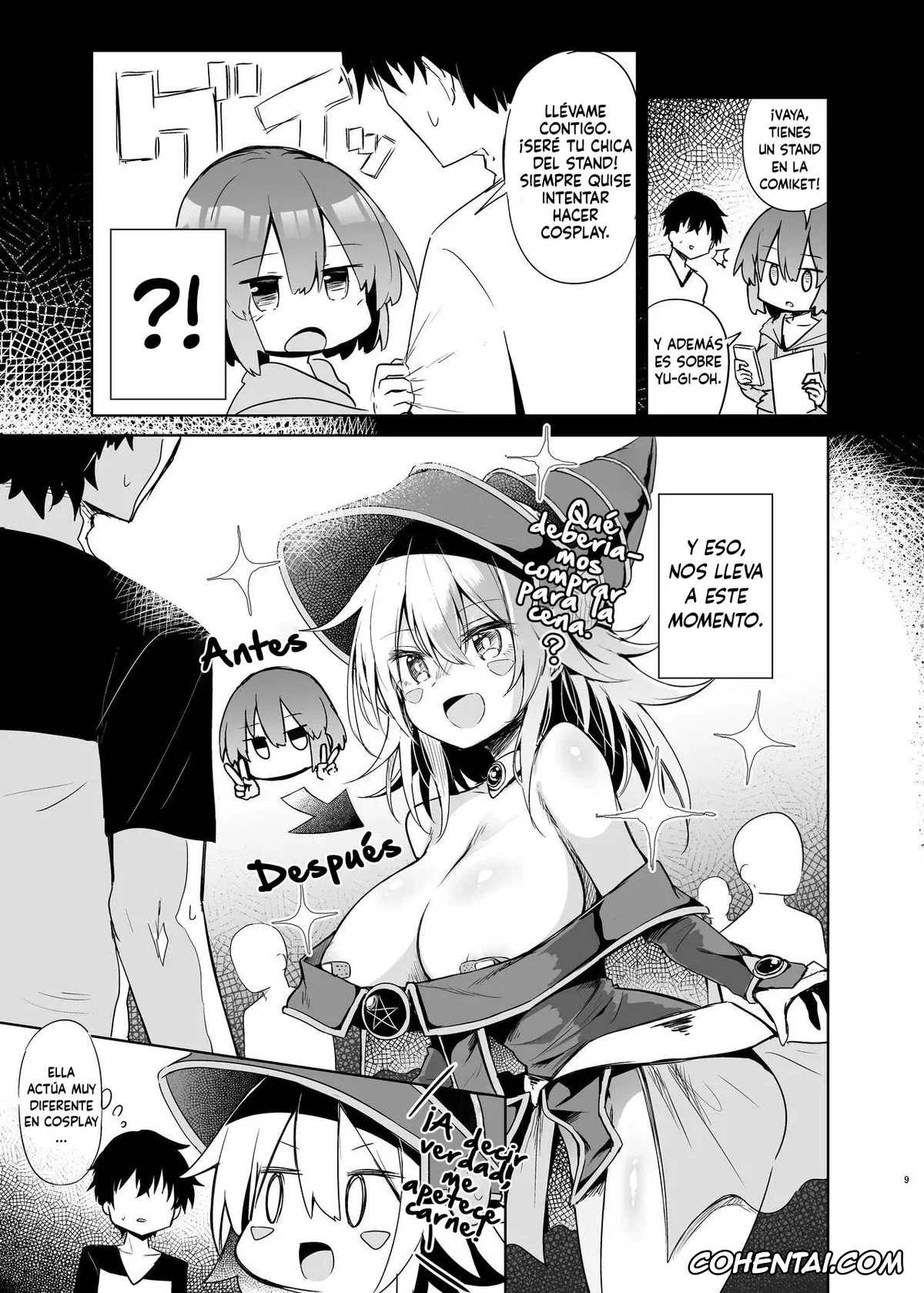 Yu-Gi-Oh! hentai, Dark Magician Girl hentai, Black Magician Girl Cosplayer to Off-Pako Sex (Yu-Gi-Oh!), pagina 9