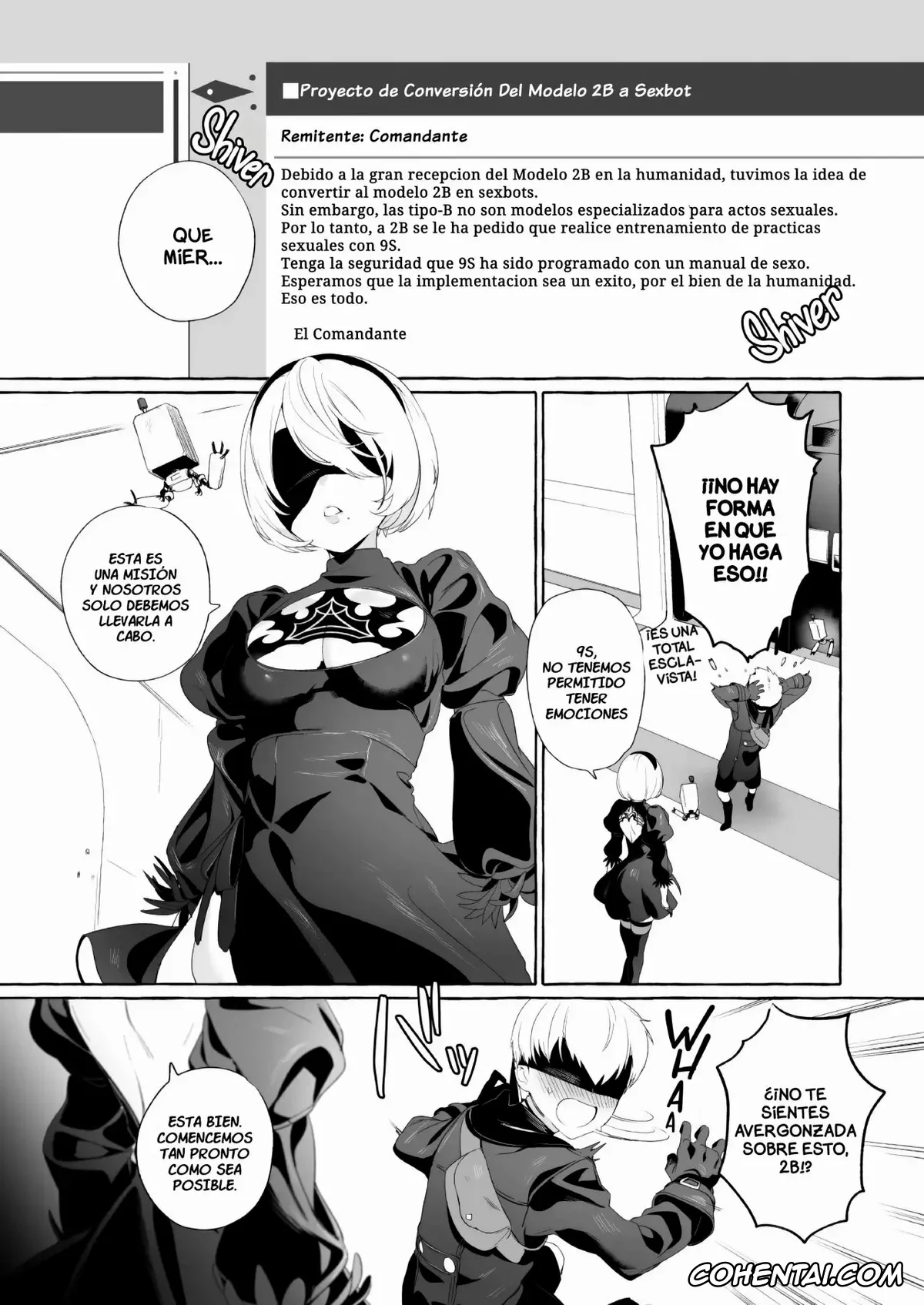 NieR:Automata porno, Nier Automata porno, 2B porno, 9S porno, 2B Model Sexaroid-ka Keikakusho (NieR:Automata), pagina 2
