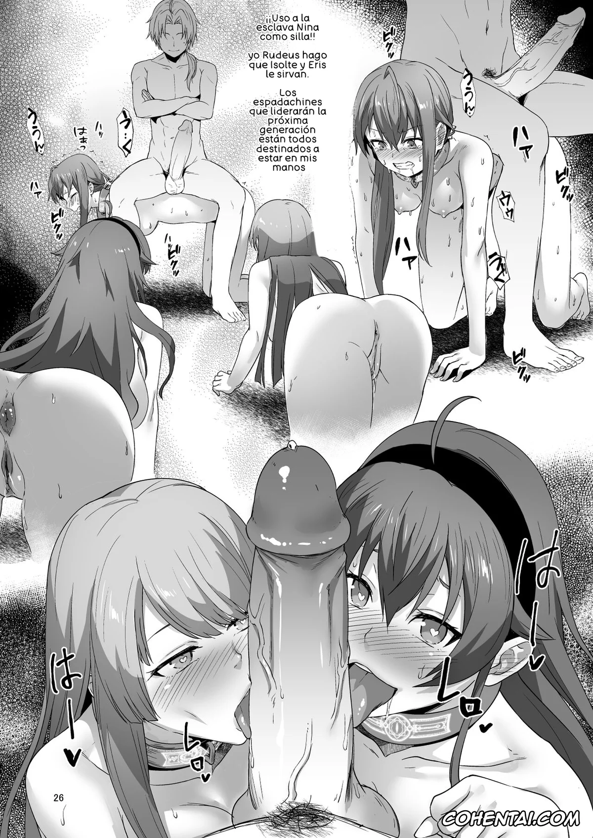 Mushoku Tensei ~Isekai Ittara Honki Dasu~ xxx, Aisha Greyrat xxx, Ariel Anemoi Asura xxx, Elinalise Dragonroad xxx, Eris Boreas Greyrat xxx, Lilia Greyrat xxx, Linia Dedoldia xxx, Norn Greyrat xxx, Pursena Adoldia xxx, Roxy Migurdia xxx, Rudeus Greyrat xxx, Sara xxx, Sylphiette xxx, Fushoku Tensei 2 ~Tamashii Kawattara Honki Shaseisu~ (Mushoku Tensei ~Isekai Ittara Honki Dasu~), pagina 25