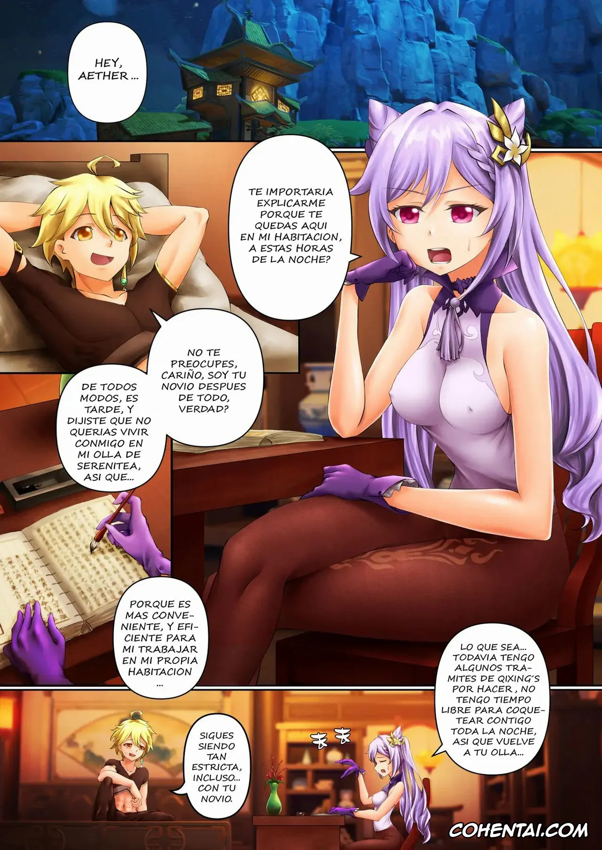 Genshin Impact porno, Keqing porno, Shigotochuu no Taida – PROCRASTINATING TIME (Genshin Impact), pagina 2