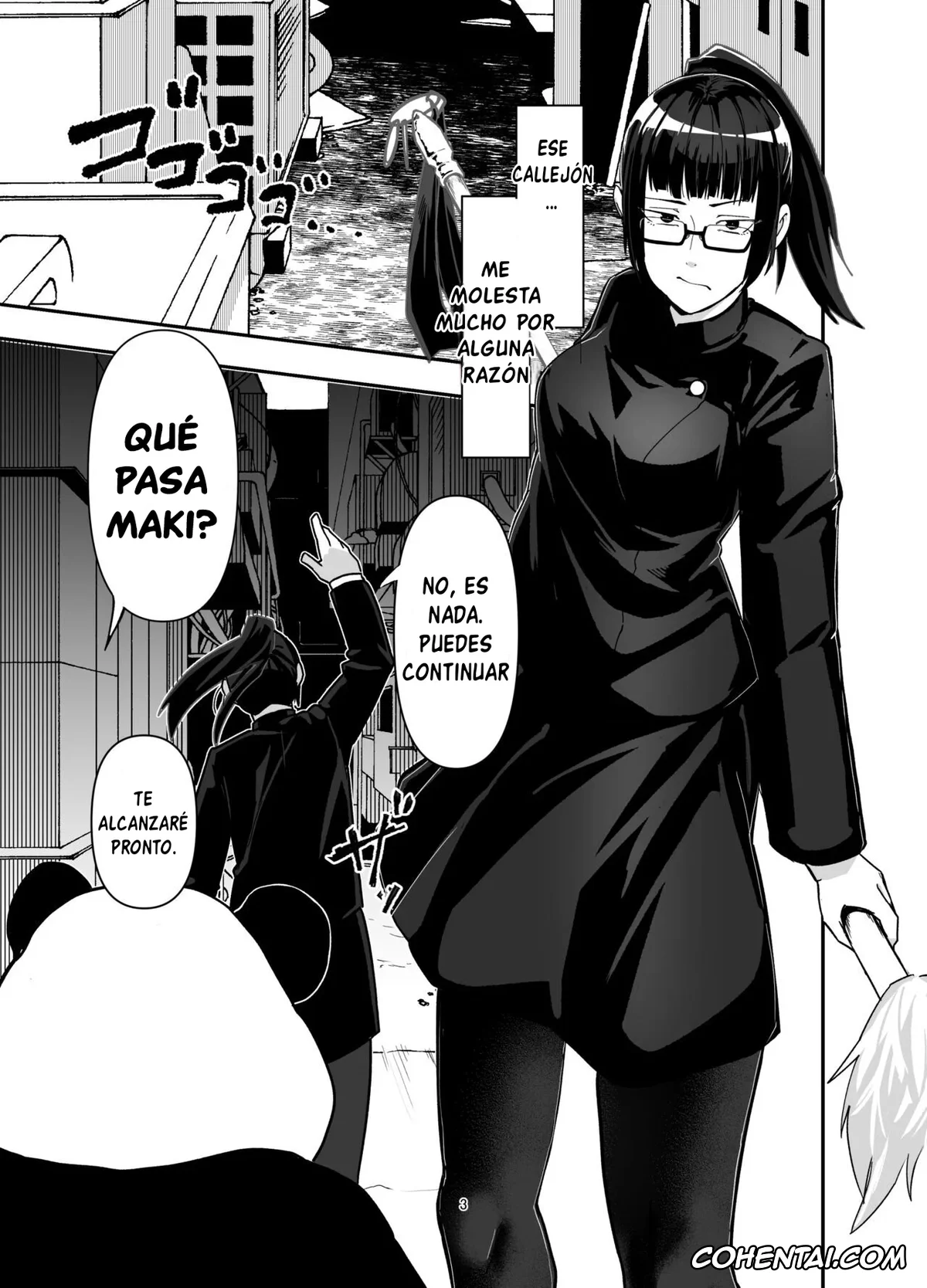 Jujutsu Kaisen hentai, Maki Zenin hentai, Zenin Maki o Iinari ni Suru Megane (Jujutsu Kaisen), pagina 3