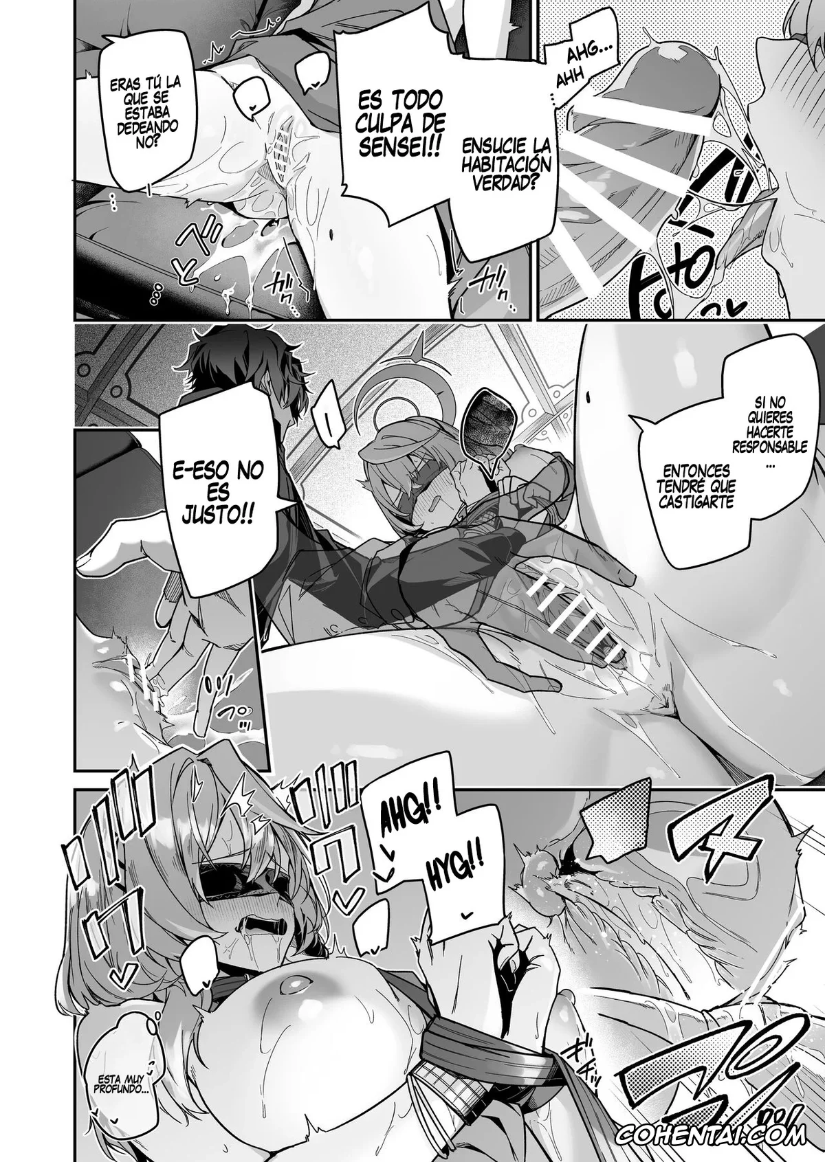 Blue Archive hentai, Ako Amau hentai, Sensei hentai, Fuuki ni Saegiru Amou no Oto (Blue Archive), pagina 18