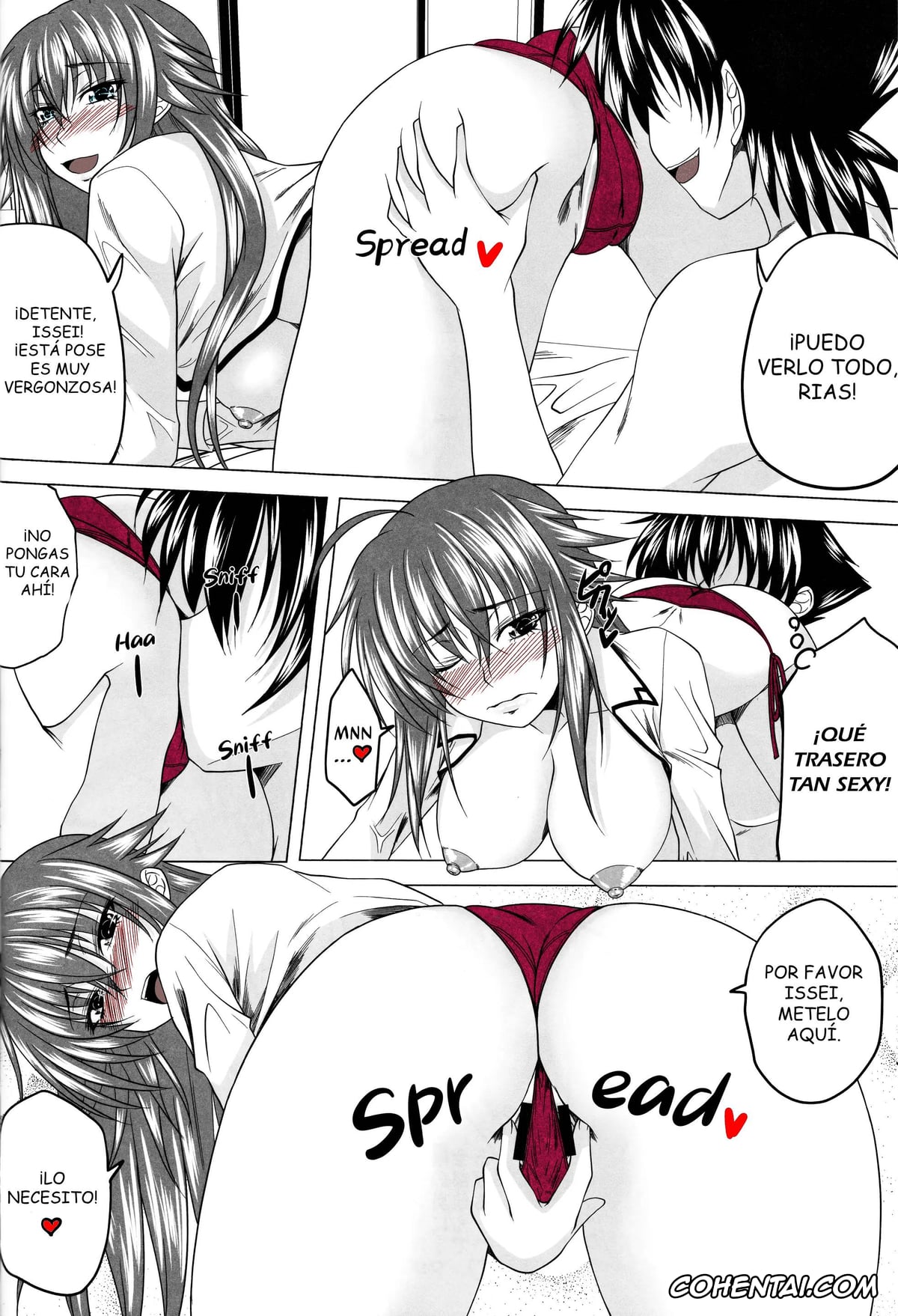 Highschool DxD xxx, Akeno Himejima xxx, Issei Hyoudou xxx, Rias Gremory xxx, Risou no Hyoui Seikatsu (Highschool DxD), pagina 7