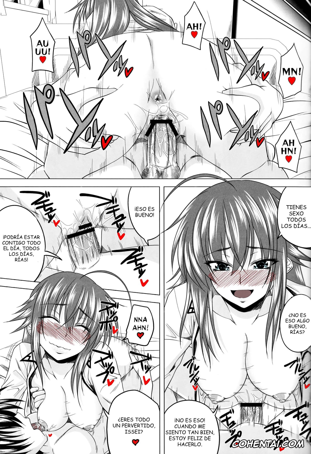 Highschool DxD xxx, Akeno Himejima xxx, Issei Hyoudou xxx, Rias Gremory xxx, Risou no Hyoui Seikatsu (Highschool DxD), pagina 10