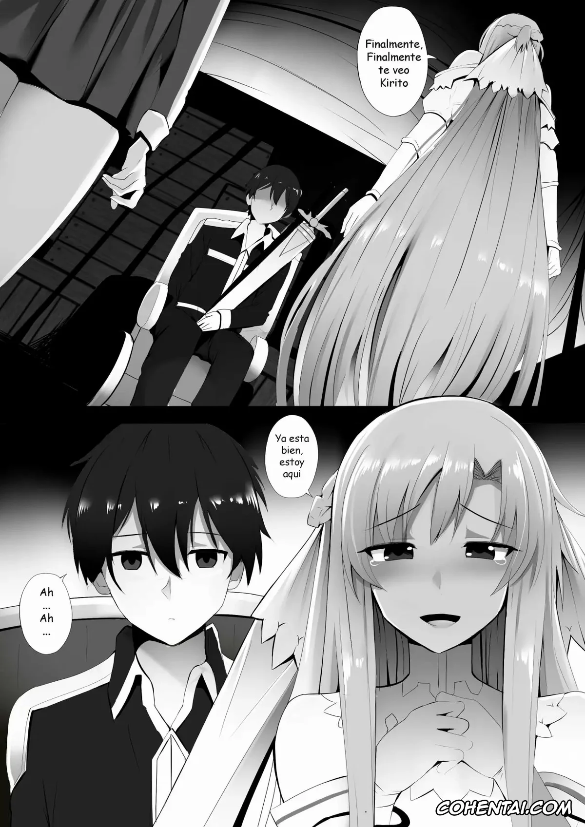 Sword Art Online porno, Alice Zuberg porno, Asuna Yuuki porno, Kazuto Kirigaya | Kirito porno, Futatsu no Sekai kara no Omoi (Sword Art Online), pagina 2