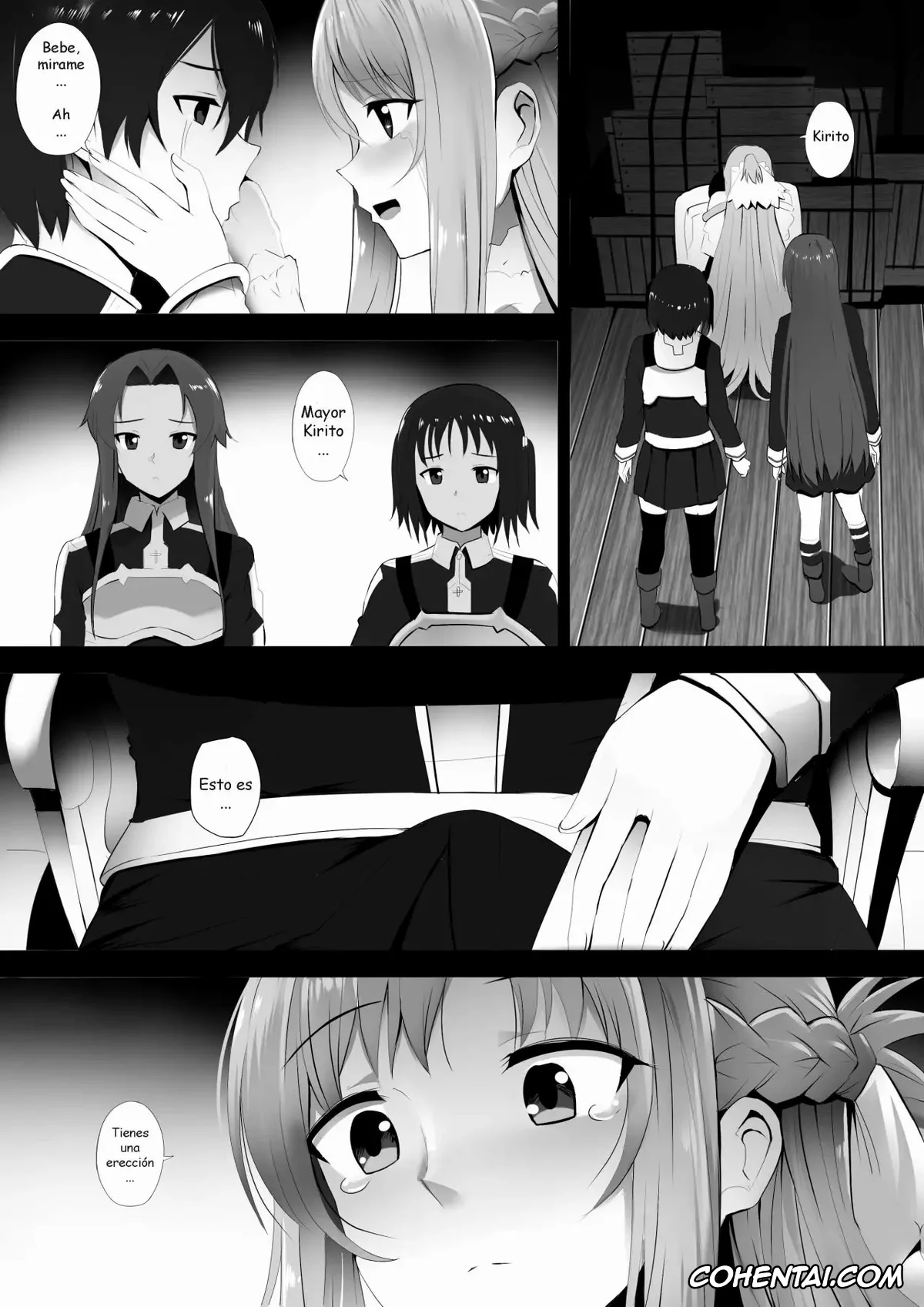 Sword Art Online hentai, Alice Zuberg hentai, Asuna Yuuki hentai, Kazuto Kirigaya | Kirito hentai, Futatsu no Sekai kara no Omoi (Sword Art Online), pagina 3