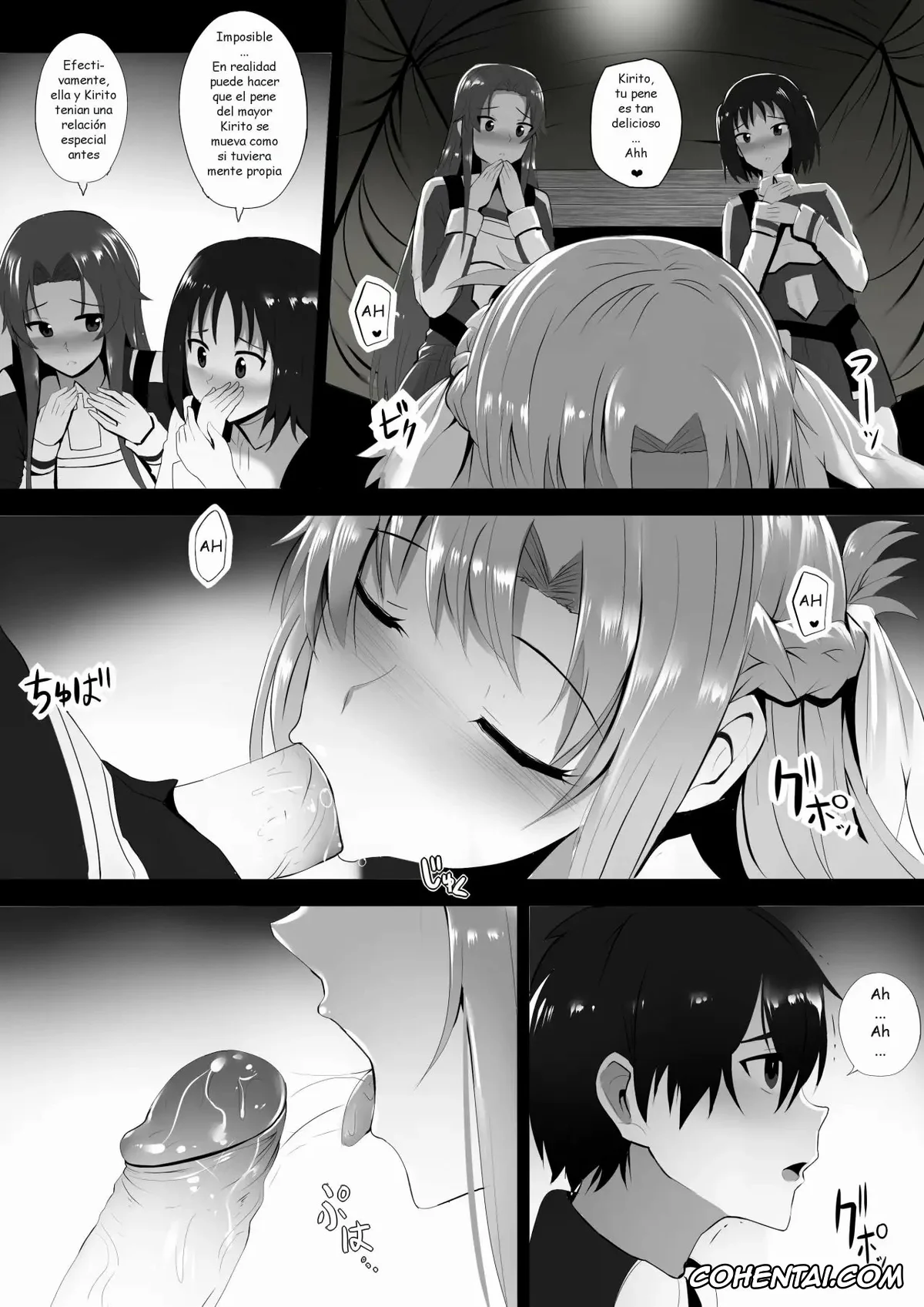 Sword Art Online porno, Alice Zuberg porno, Asuna Yuuki porno, Kazuto Kirigaya | Kirito porno, Futatsu no Sekai kara no Omoi (Sword Art Online), pagina 5