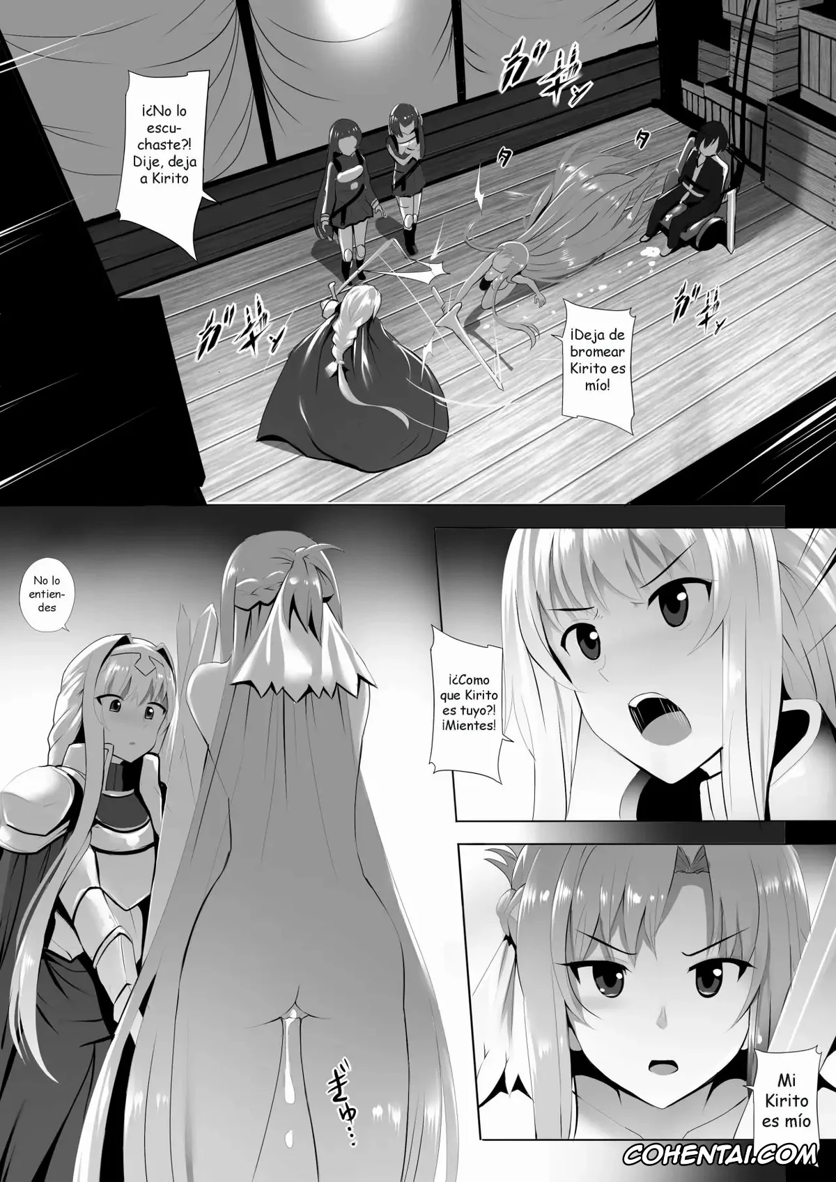 Sword Art Online xxx, Alice Zuberg xxx, Asuna Yuuki xxx, Kazuto Kirigaya | Kirito xxx, Futatsu no Sekai kara no Omoi (Sword Art Online), pagina 10