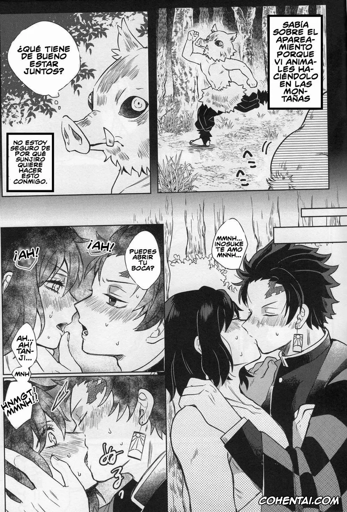 Kimetsu No Yaiba | Demon Slayer porno, Inosuke Hashibira porno, Tanjirou Kamado porno, Kimochi Yosugite Komatte masu (Kimetsu no Yaiba), pagina 5