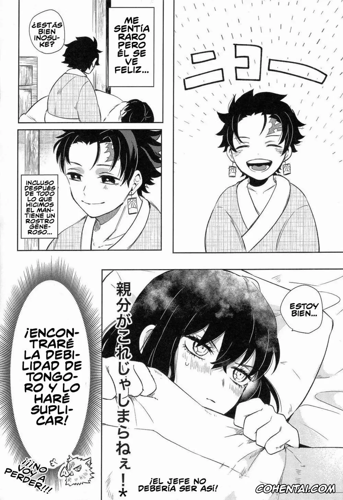 Kimetsu No Yaiba | Demon Slayer xxx, Inosuke Hashibira xxx, Tanjirou Kamado xxx, Kimochi Yosugite Komatte masu (Kimetsu no Yaiba), pagina 10