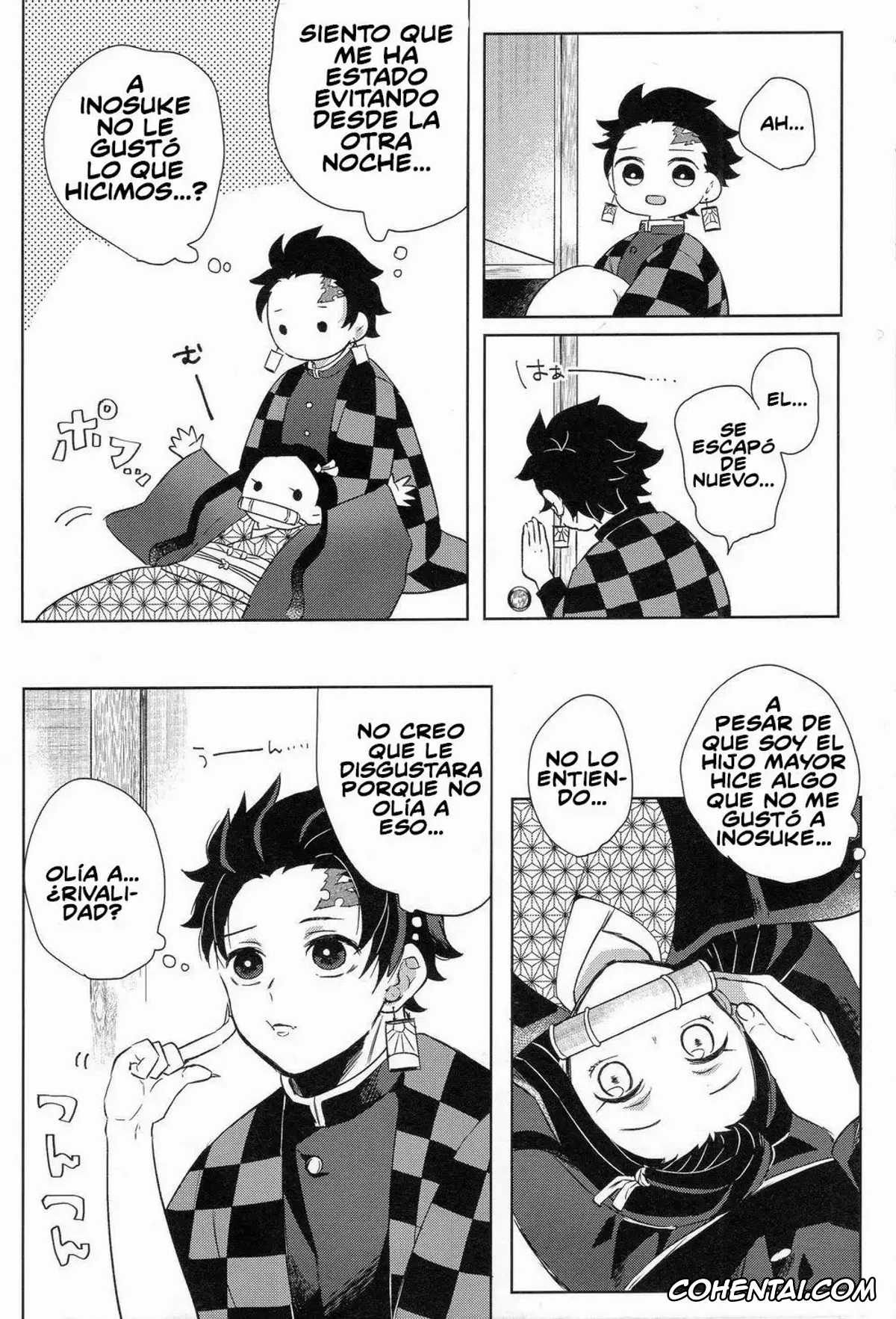 Kimetsu No Yaiba | Demon Slayer hentai, Inosuke Hashibira hentai, Tanjirou Kamado hentai, Kimochi Yosugite Komatte masu (Kimetsu no Yaiba), pagina 12