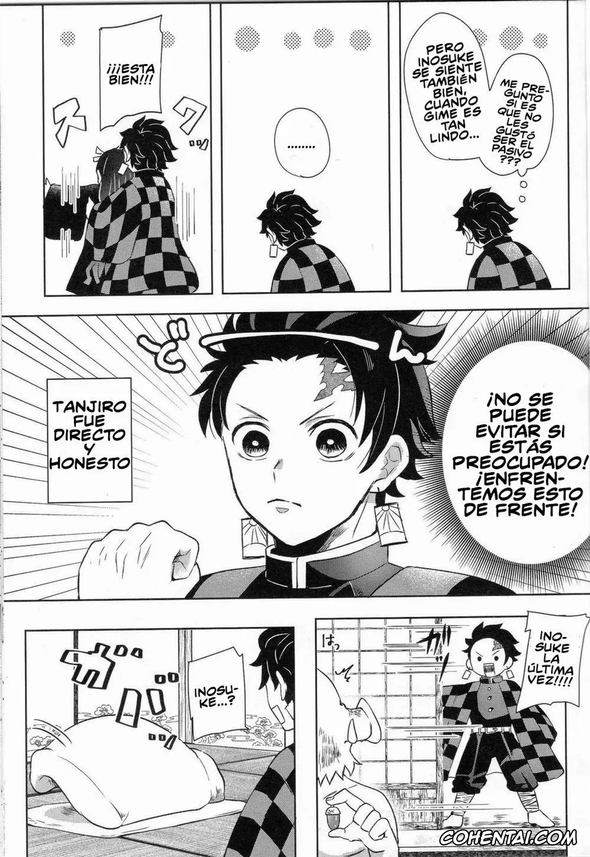 Kimetsu No Yaiba | Demon Slayer xxx, Inosuke Hashibira xxx, Tanjirou Kamado xxx, Kimochi Yosugite Komatte masu (Kimetsu no Yaiba), pagina 13