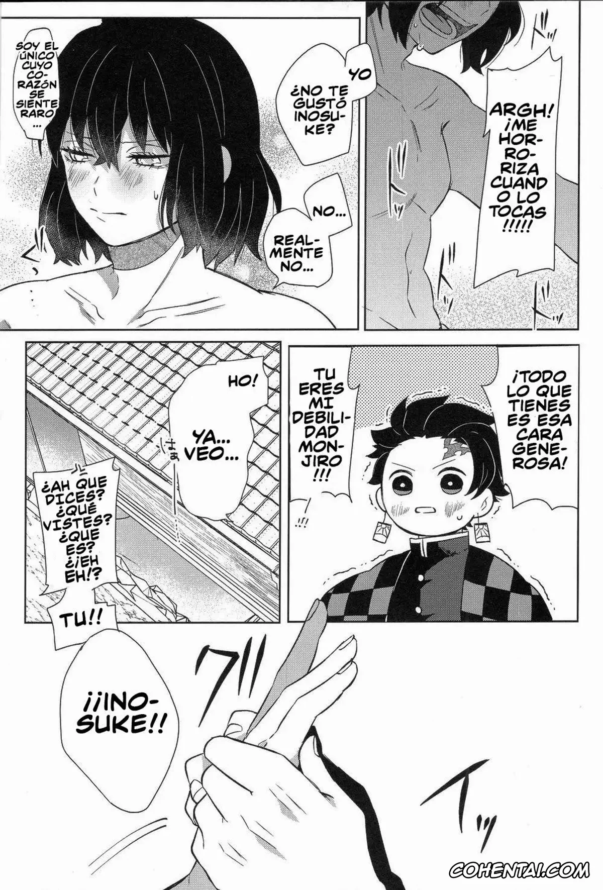 Kimetsu No Yaiba | Demon Slayer xxx, Inosuke Hashibira xxx, Tanjirou Kamado xxx, Kimochi Yosugite Komatte masu (Kimetsu no Yaiba), pagina 16