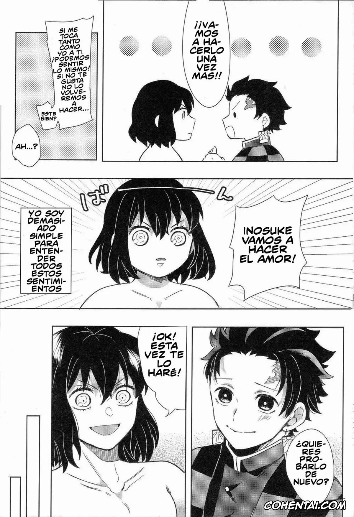 Kimetsu No Yaiba | Demon Slayer hentai, Inosuke Hashibira hentai, Tanjirou Kamado hentai, Kimochi Yosugite Komatte masu (Kimetsu no Yaiba), pagina 18