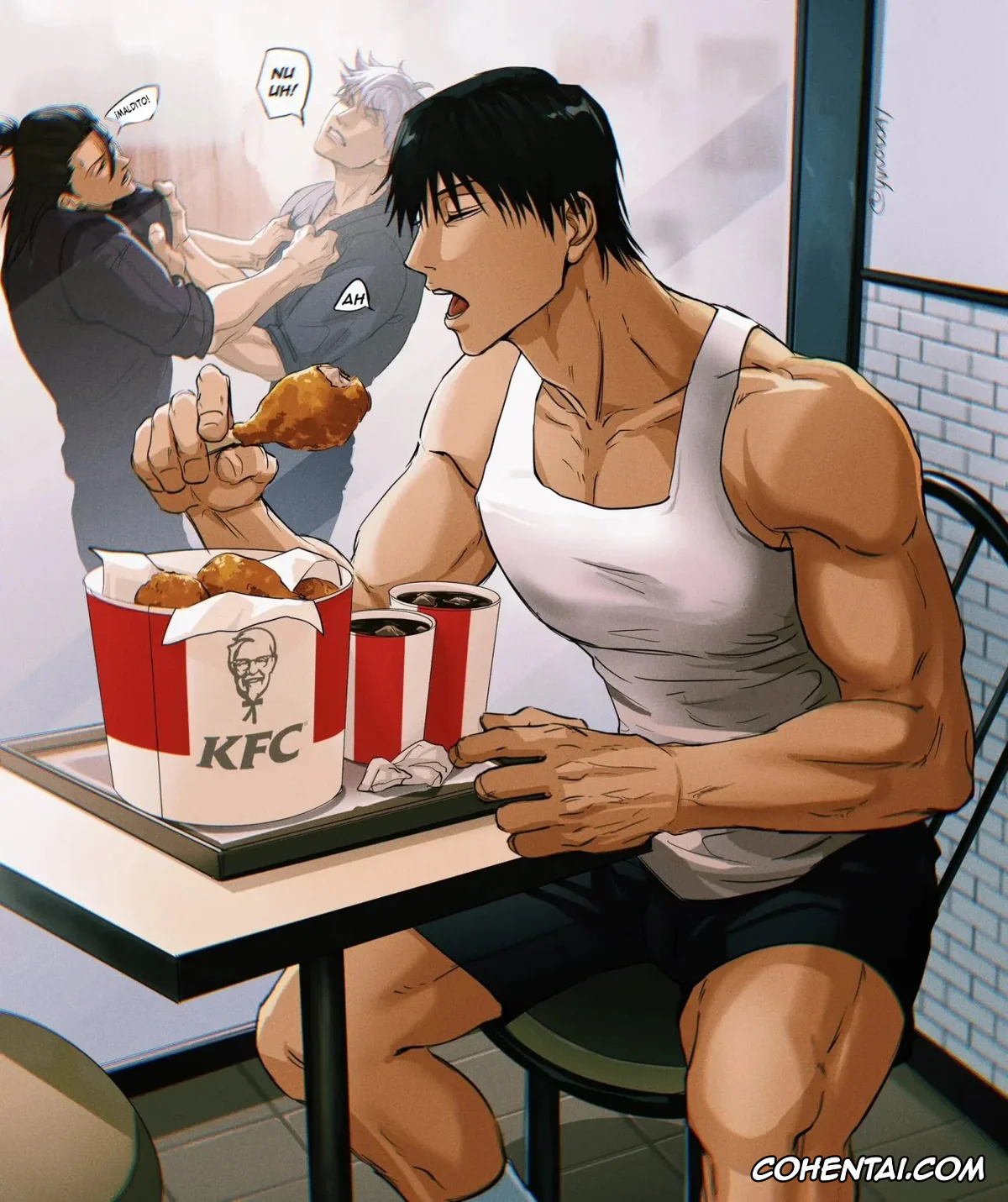 Jujutsu Kaisen hentai, Toji Fushiguro hentai, KFC (Jujutsu Kaisen), pagina 3