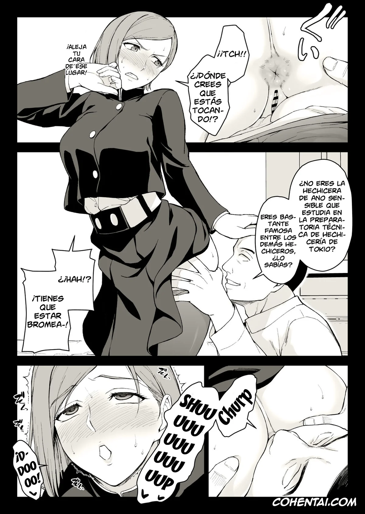 Jujutsu Kaisen hentai, Nobara Kugisaki hentai, Kugisaki Anal Otoshi (Jujutsu Kaisen), pagina 6