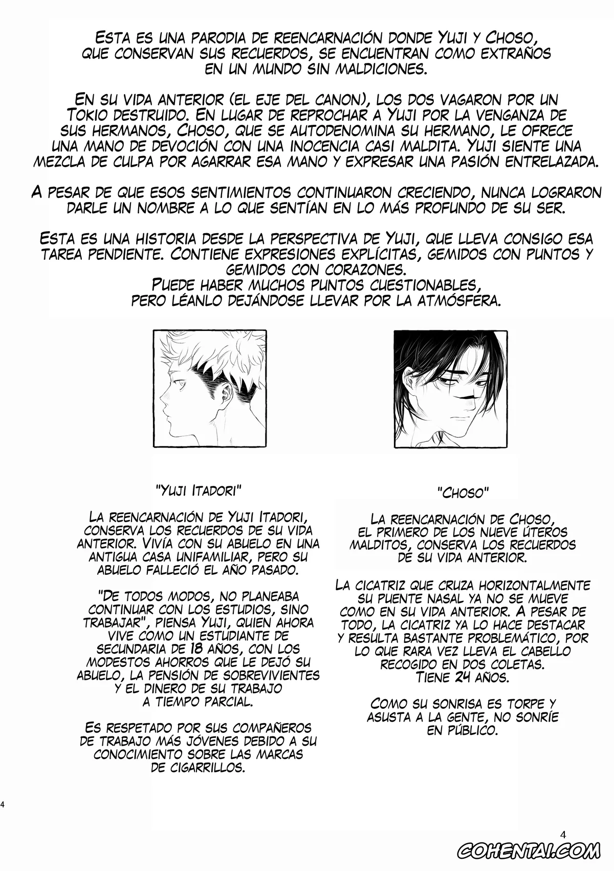 Jujutsu Kaisen xxx, Choso xxx, Yuuji Itadori xxx, Inryoku no Petrichor (Jujutsu Kaisen), pagina 4