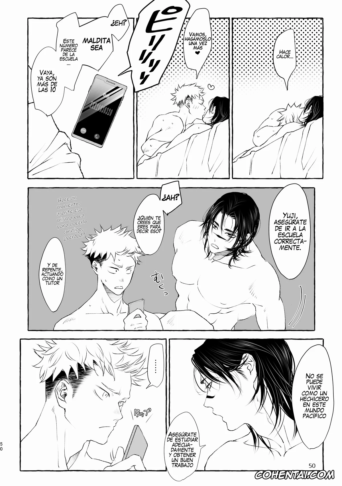 Jujutsu Kaisen porno, Choso porno, Yuuji Itadori porno, Inryoku no Petrichor (Jujutsu Kaisen), pagina 50