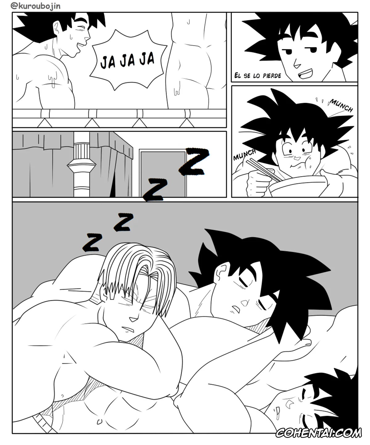 Dragon Ball porno, Son Goku porno, Son Goten porno, Trunks Briefs porno, Kuroubojin hyperbolic time room (Dragon Ball), pagina 2