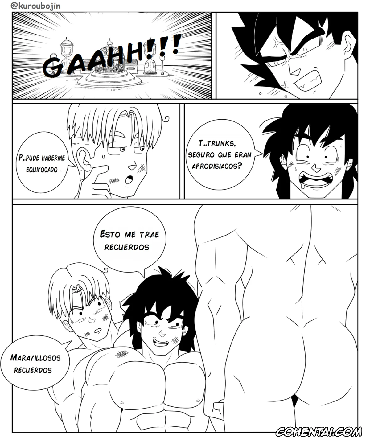 Dragon Ball porno, Son Goku porno, Son Goten porno, Trunks Briefs porno, Kuroubojin hyperbolic time room (Dragon Ball), pagina 5