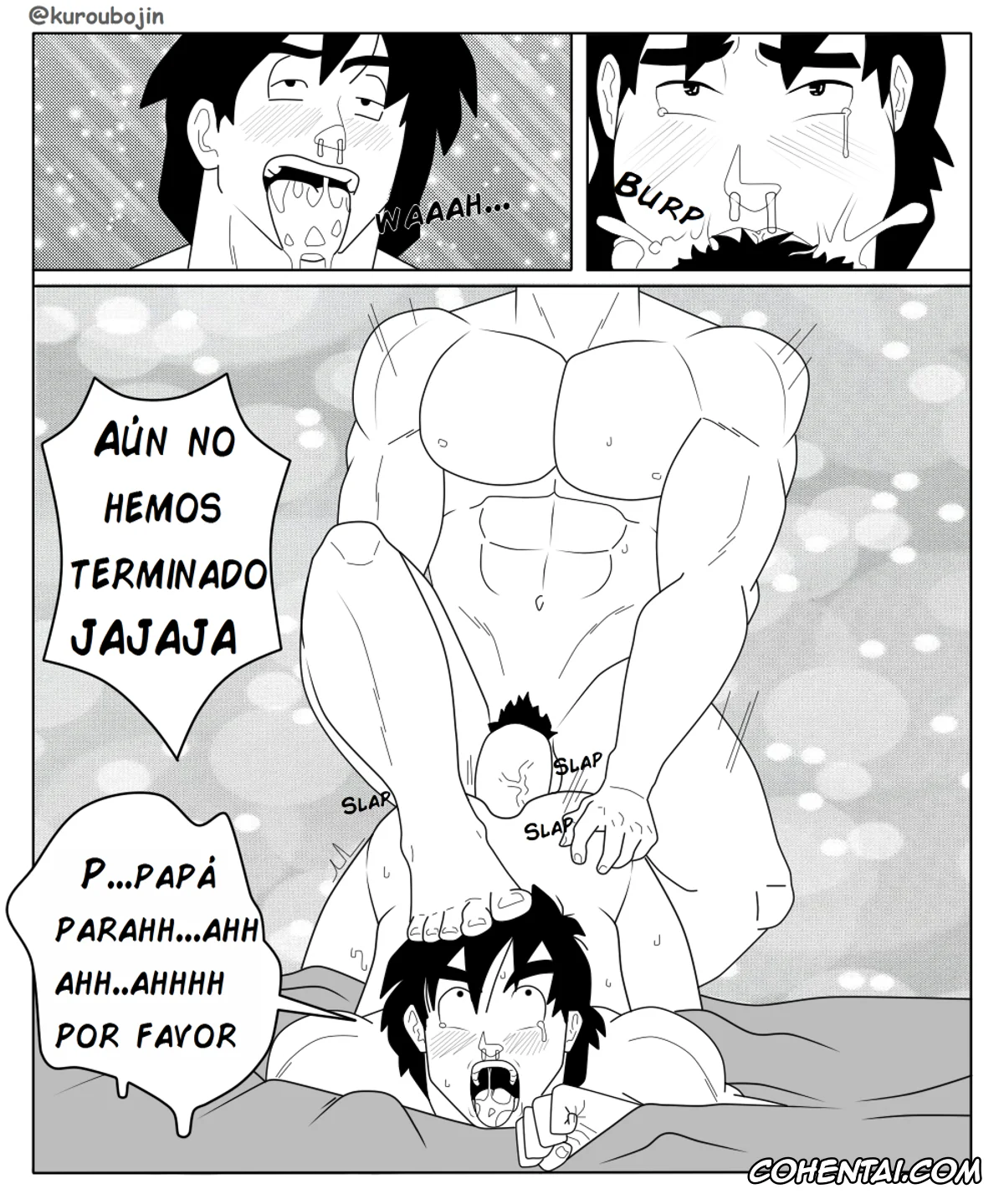 Dragon Ball hentai, Son Goku hentai, Son Goten hentai, Trunks Briefs hentai, Kuroubojin hyperbolic time room (Dragon Ball), pagina 6