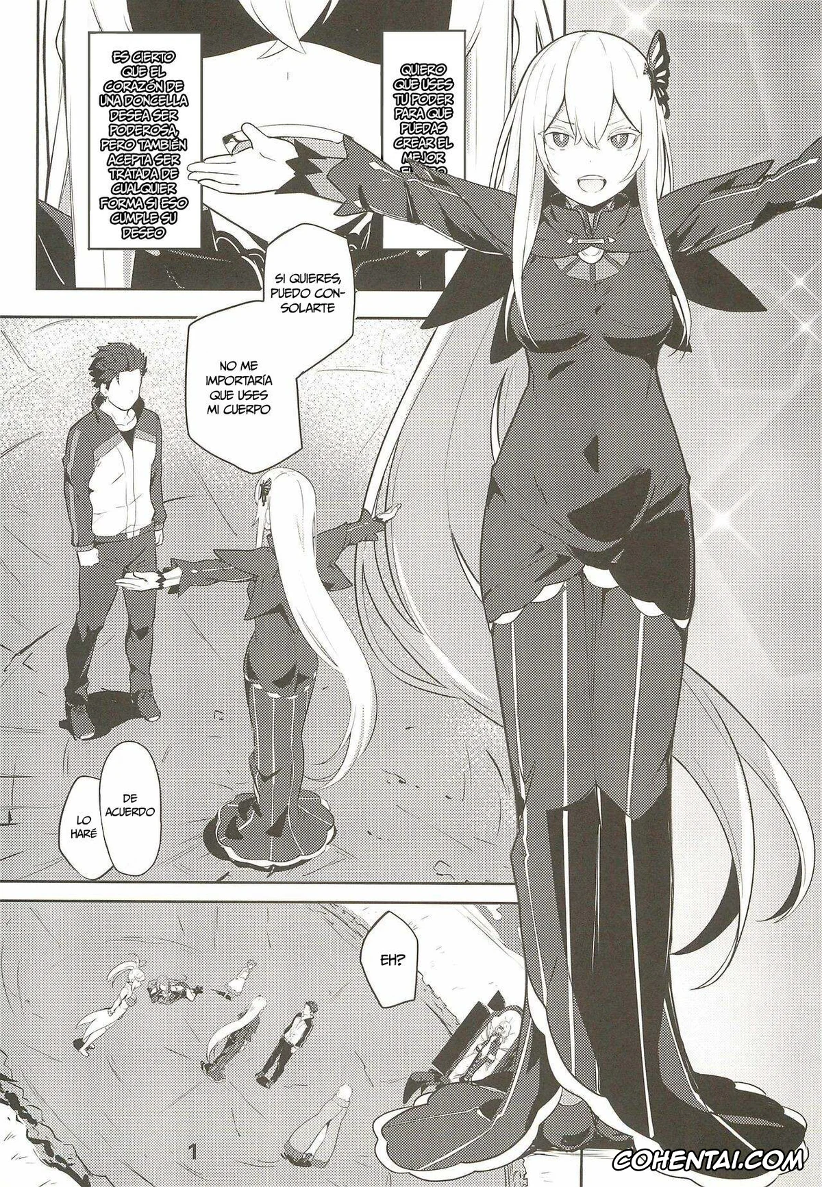 Re:Zero kara Hajimeru Isekai Seikatsu hentai, Echidna hentai, Echidna sukebebon I (Re:Zero kara Hajimeru Isekai Seikatsu), pagina 3