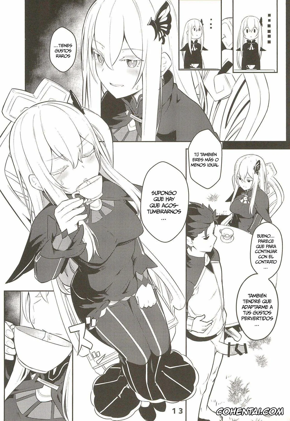 Re:Zero kara Hajimeru Isekai Seikatsu hentai, Echidna hentai, Echidna sukebebon I (Re:Zero kara Hajimeru Isekai Seikatsu), pagina 15