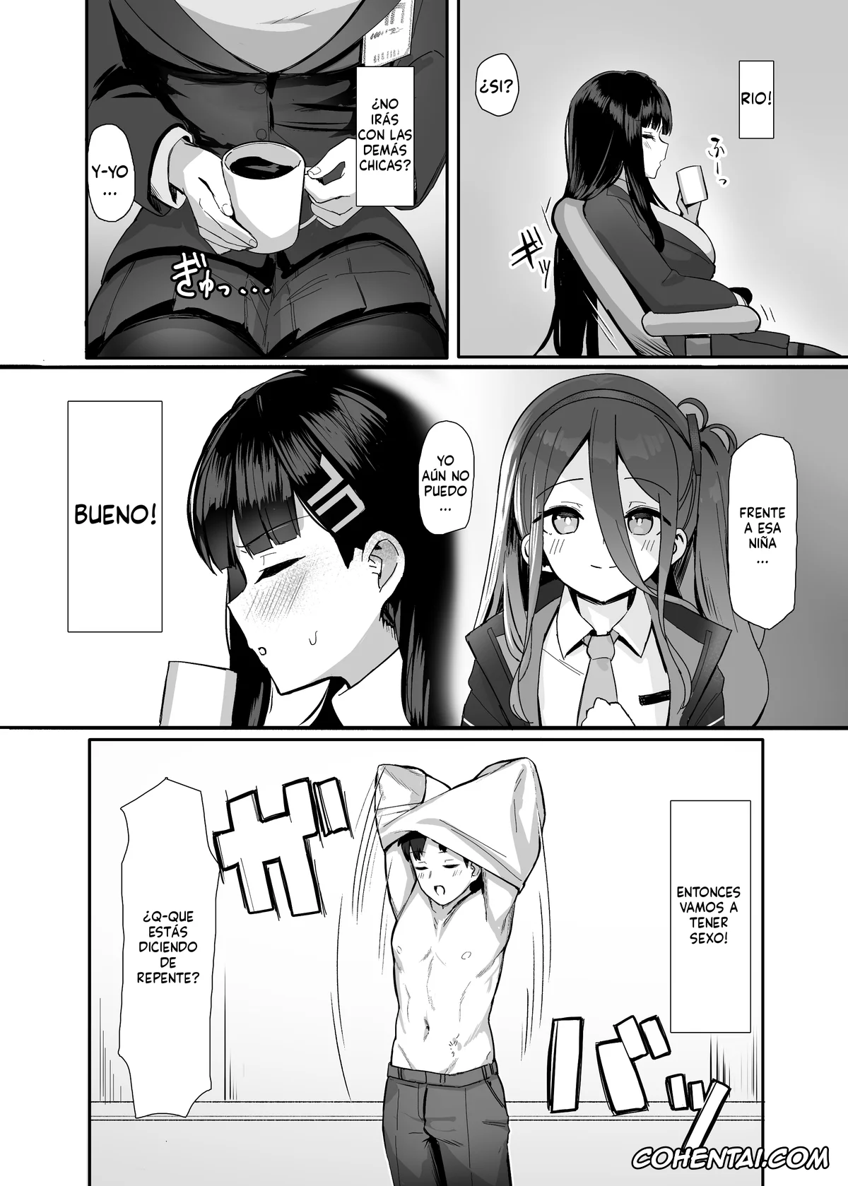 Blue Archive hentai, Rio Tsukatsuki hentai, Sensei hentai, Rio no Gouri wa Ikioi de Ose (Blue Archive), pagina 3
