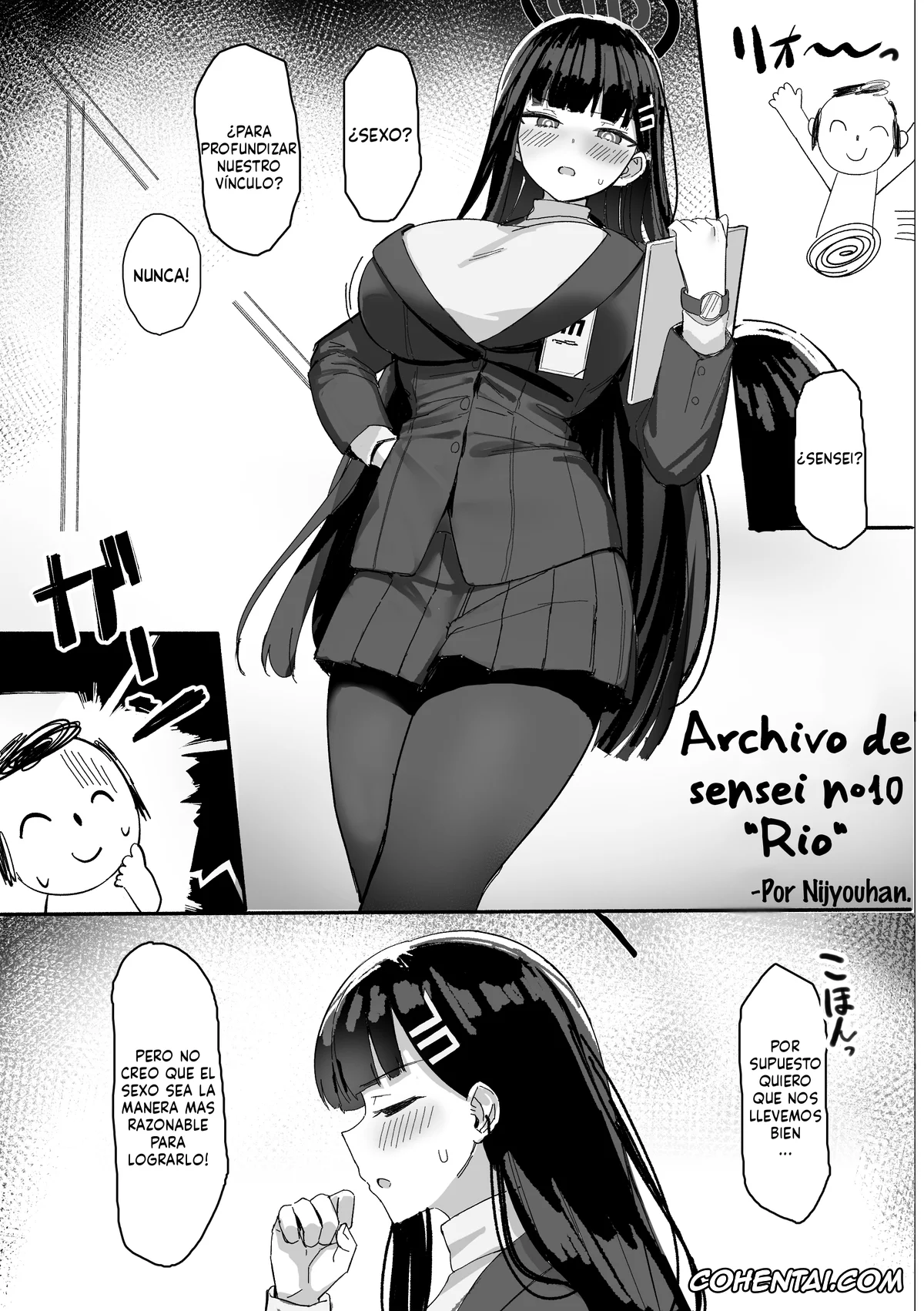 Blue Archive hentai, Rio Tsukatsuki hentai, Sensei hentai, Rio no Gouri wa Ikioi de Ose (Blue Archive), pagina 33