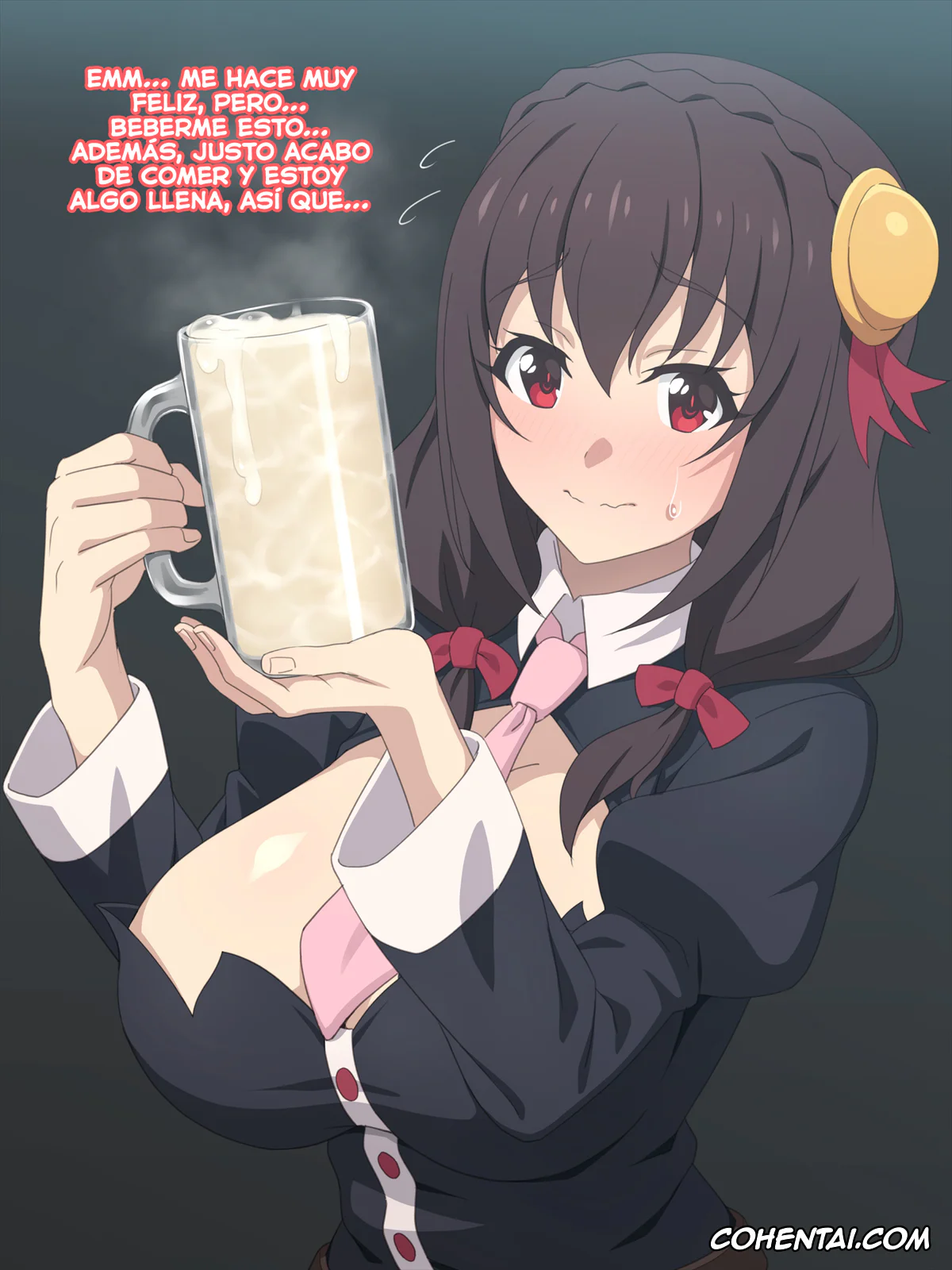 Kono Subarashii Sekai ni Syukufuku o! hentai, Yunyun hentai, Yunyun Semen Jokki (Kono Subarashii Sekai ni Syukufuku o!), pagina 3