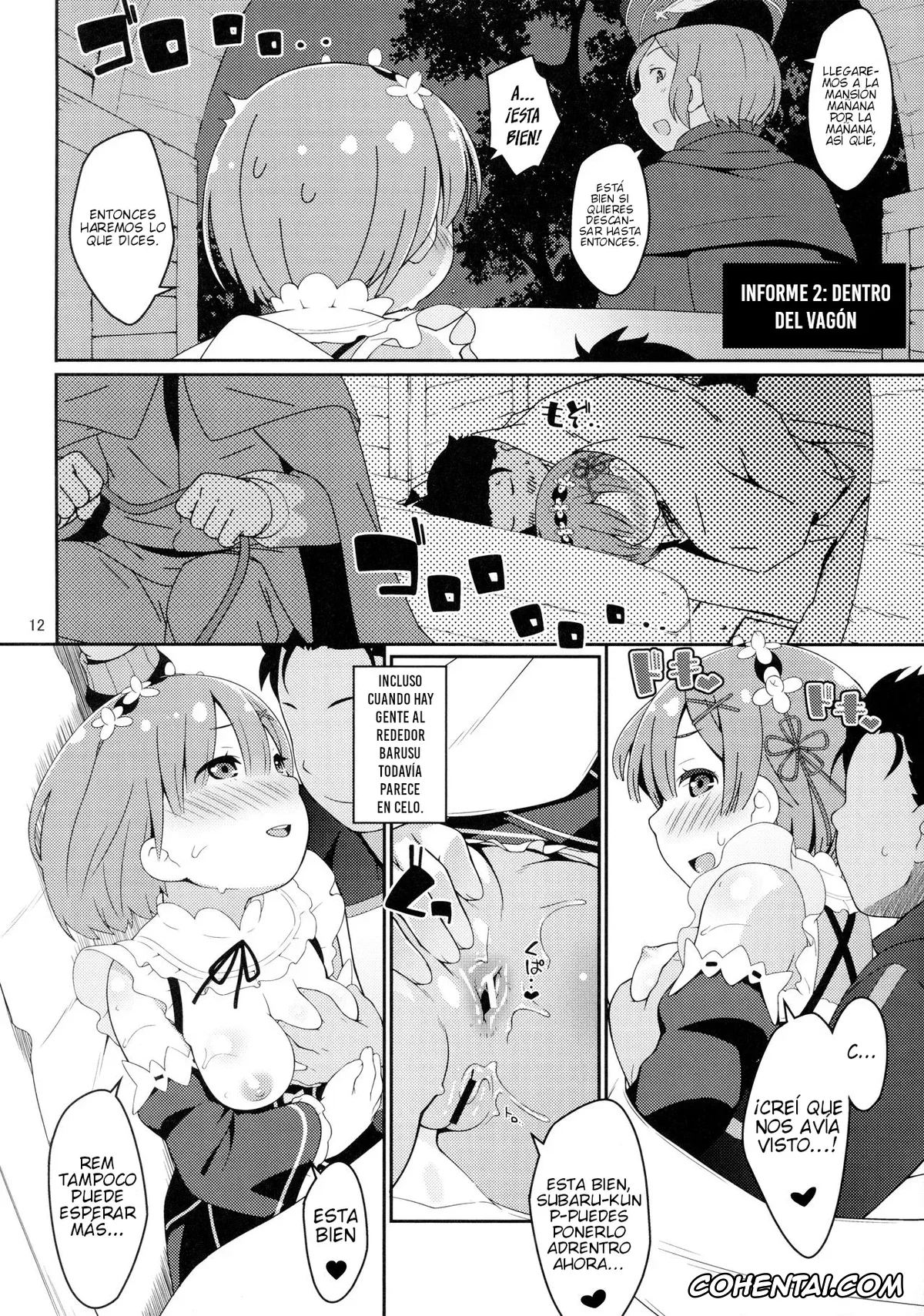 Re:Zero kara Hajimeru Isekai Seikatsu porno, Rem porno, Subaru Natsuki porno, Barusu Kansatsu Nikki (Re:Zero Kara Hajimeru Isekai Seikatsu), pagina 11