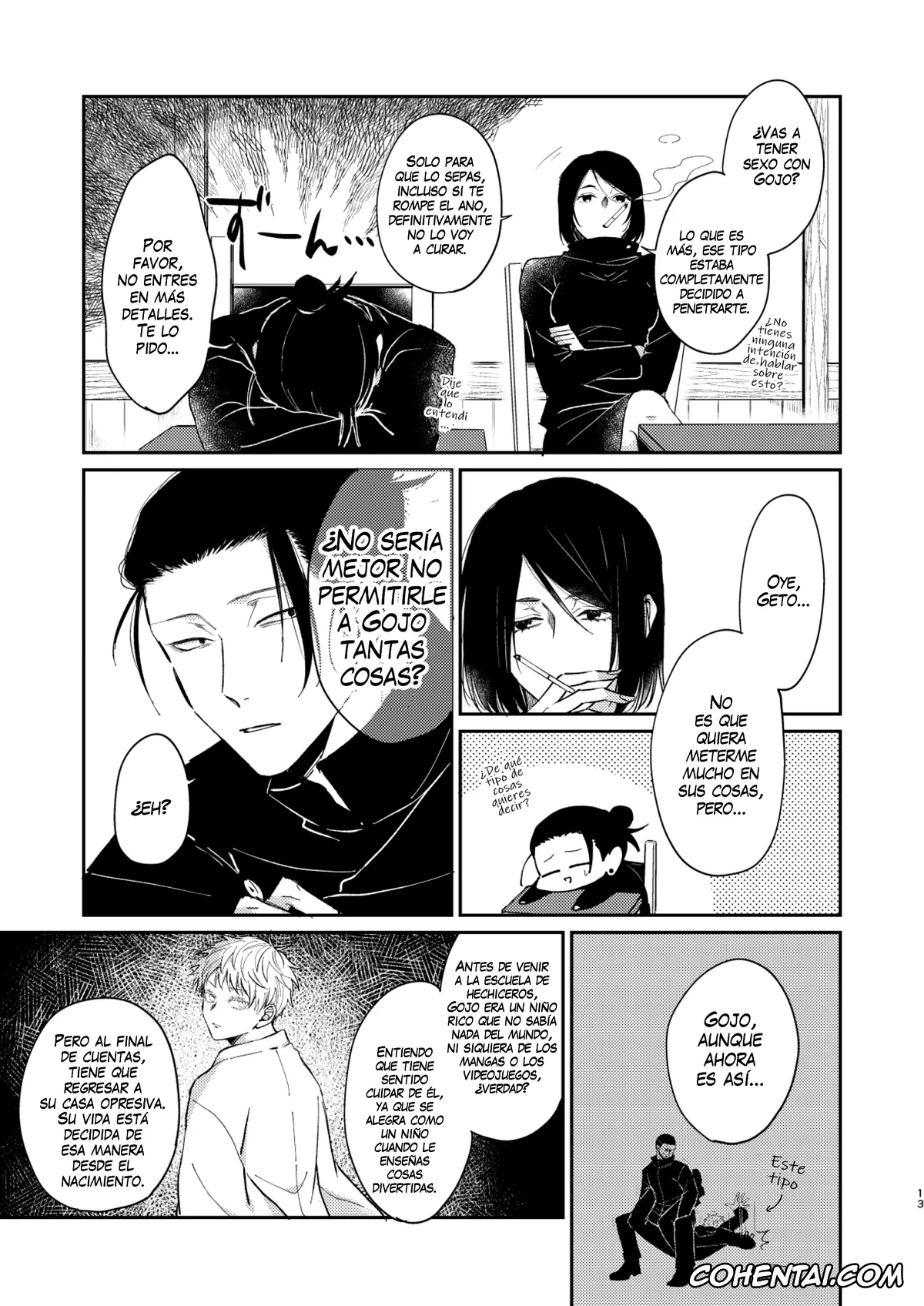 Jujutsu Kaisen hentai, Satoru Gojo hentai, Suguru Geto hentai, Yoru datte Omae to Shitai (Jujutsu Kaisen), pagina 12