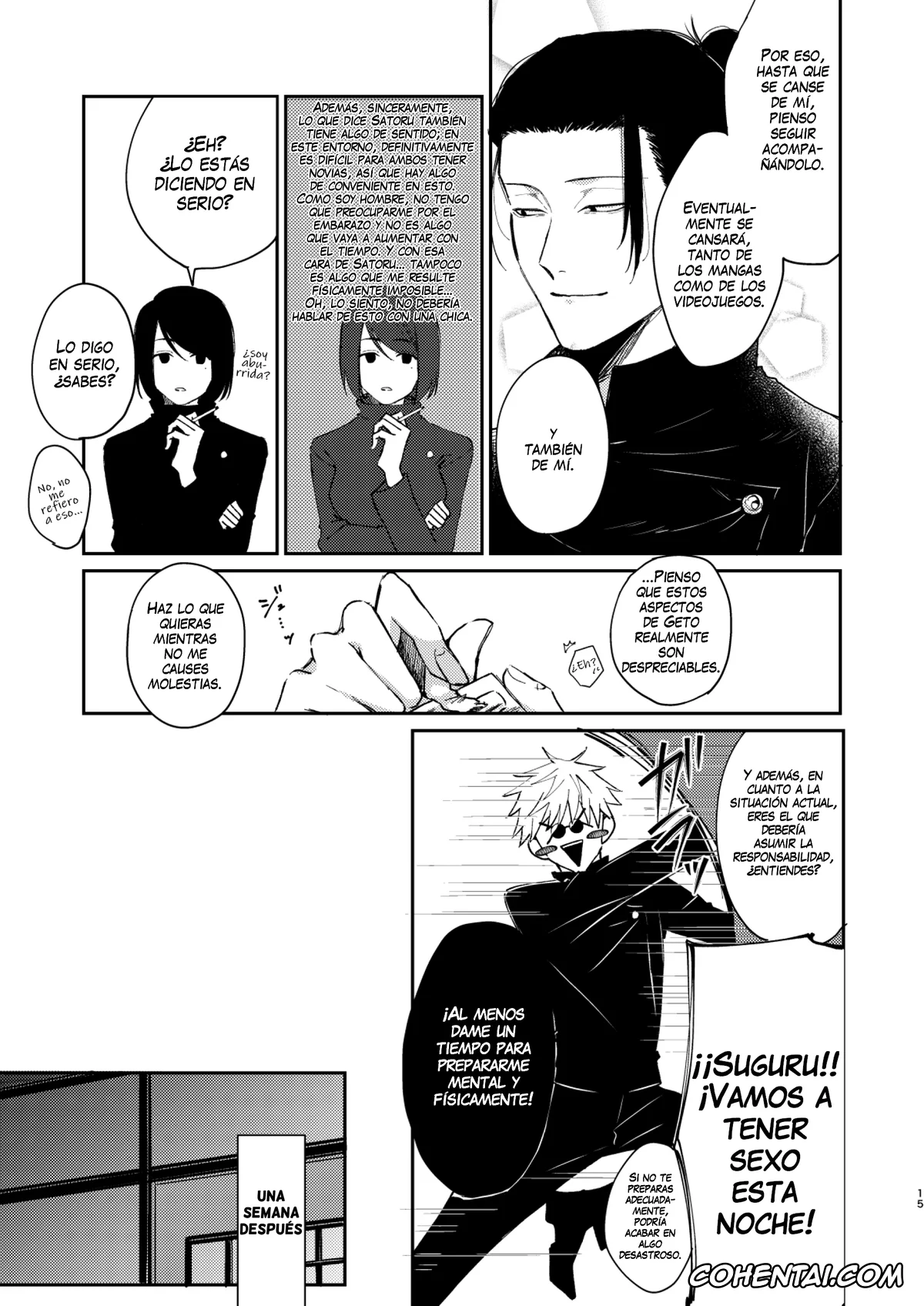 Jujutsu Kaisen porno, Satoru Gojo porno, Suguru Geto porno, Yoru datte Omae to Shitai (Jujutsu Kaisen), pagina 14
