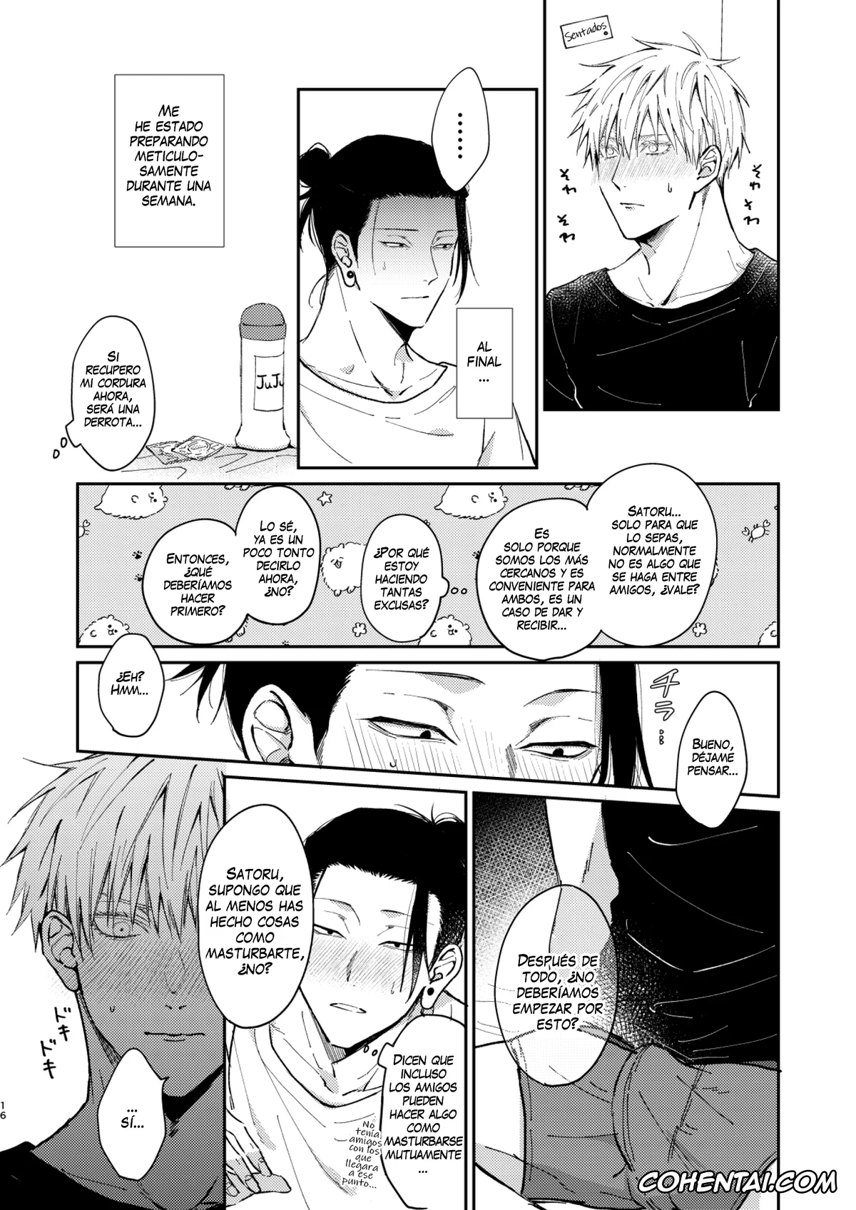 Jujutsu Kaisen hentai, Satoru Gojo hentai, Suguru Geto hentai, Yoru datte Omae to Shitai (Jujutsu Kaisen), pagina 15