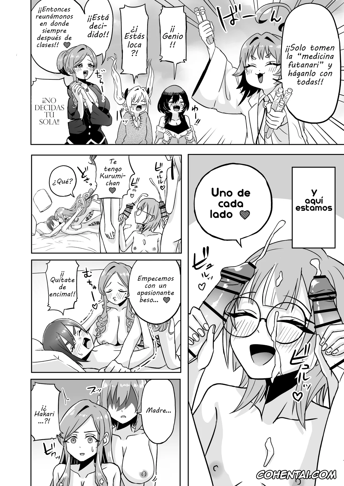 Kimi no Koto ga Daidaidaidaidaisuki na 100-nin no Kanojo xxx, Chiyo Iin xxx, Hahari Hanazono xxx, Hakari Hanazono xxx, Karane Inda xxx, Kishika Torotoro xxx, Kurumi Haraga xxx, Kusuri Yakuzen xxx, Mai Meido xxx, Mimimi Utsukushisugi xxx, Nano Eiai xxx, Shizuka Yoshimoto xxx, Rentarou Family Futanari Party (Kimi no Koto ga Daidaidaidaidaisuki na 100-nin no Kanojo), pagina 4