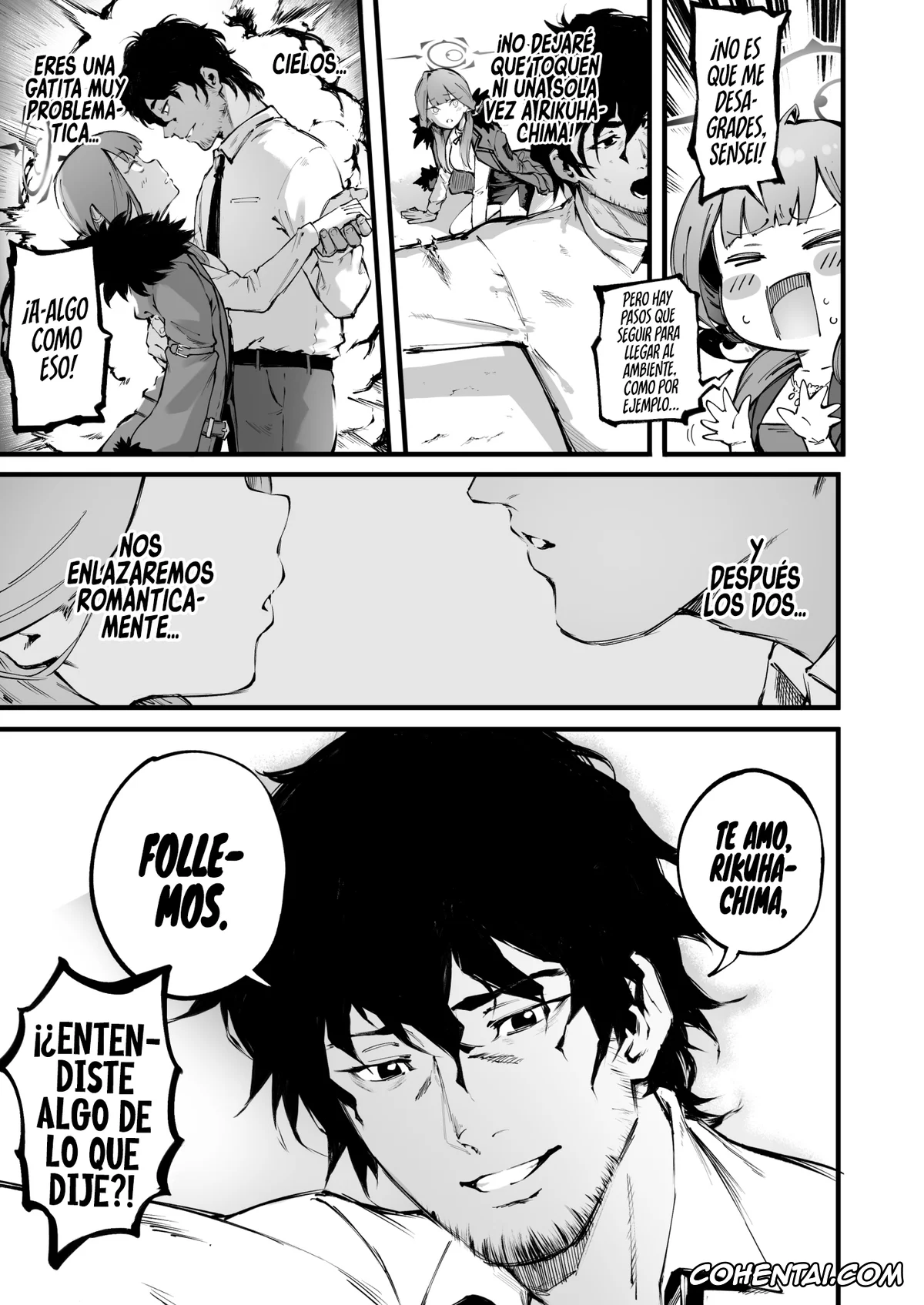 Blue Archive hentai, Aru Rikuhachima hentai, Sensei hentai, Suki da yo Rikuhachima (Blue Archive), pagina 12