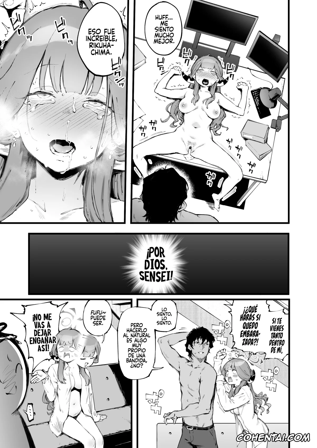 Blue Archive porno, Aru Rikuhachima porno, Sensei porno, Suki da yo Rikuhachima (Blue Archive), pagina 26